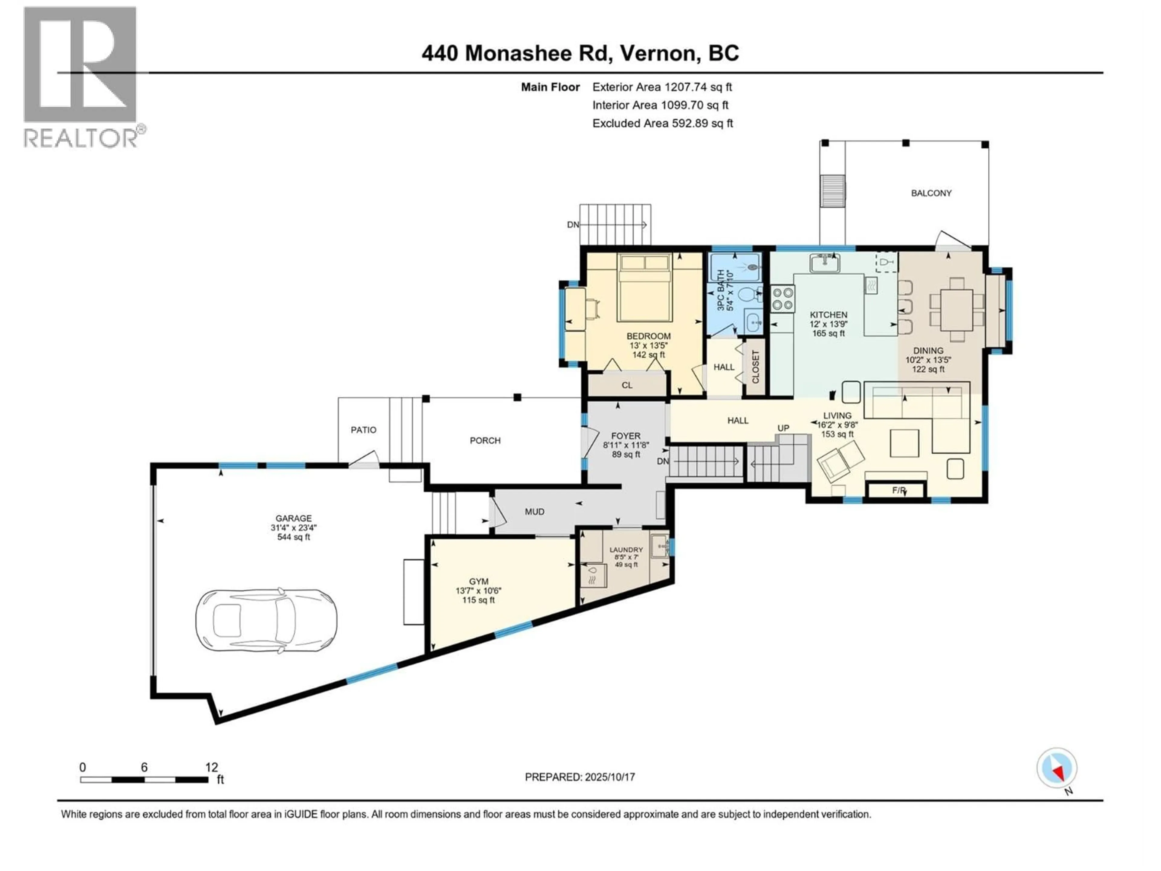 Floor plan for 1 & 2 - 440 MONASHEE ROAD, Vernon British Columbia V1B0S5