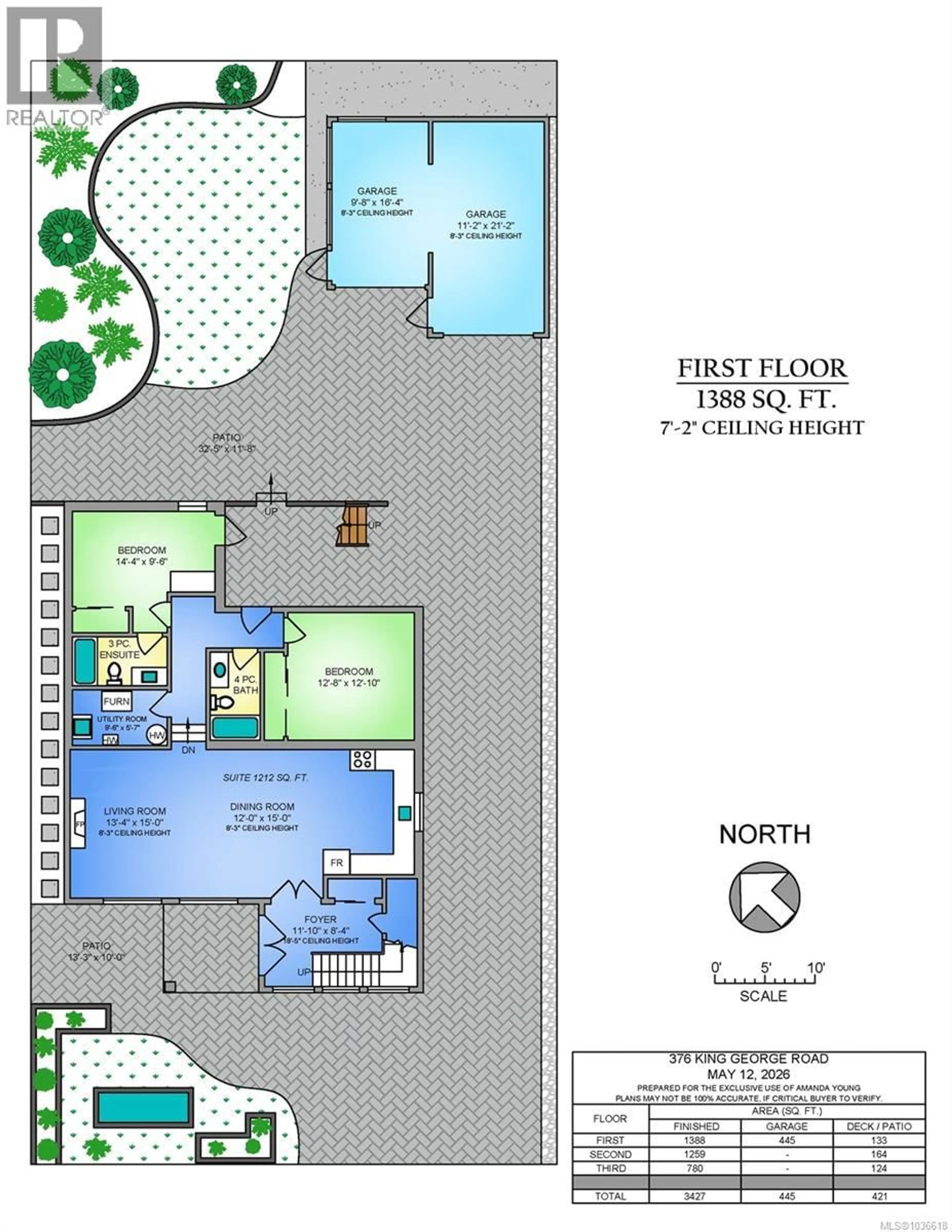 Floor plan for 376 KING GEORGE TERRACE, Oak Bay British Columbia V8S2K3