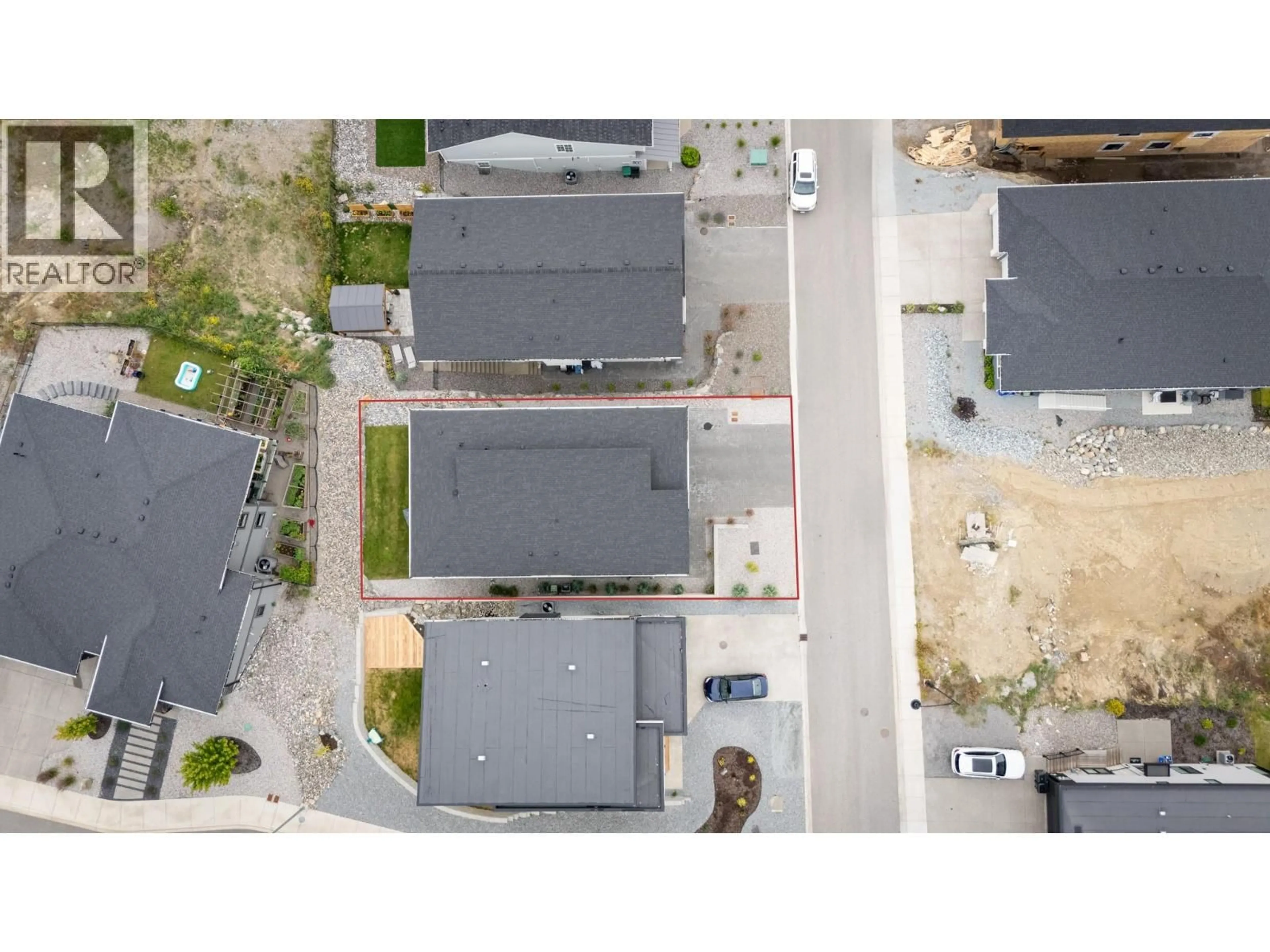 A pic from outside/outdoor area/front of a property/back of a property/a pic from drone, street for 137 WHITEFISH ROAD, Vernon British Columbia V1B3M5