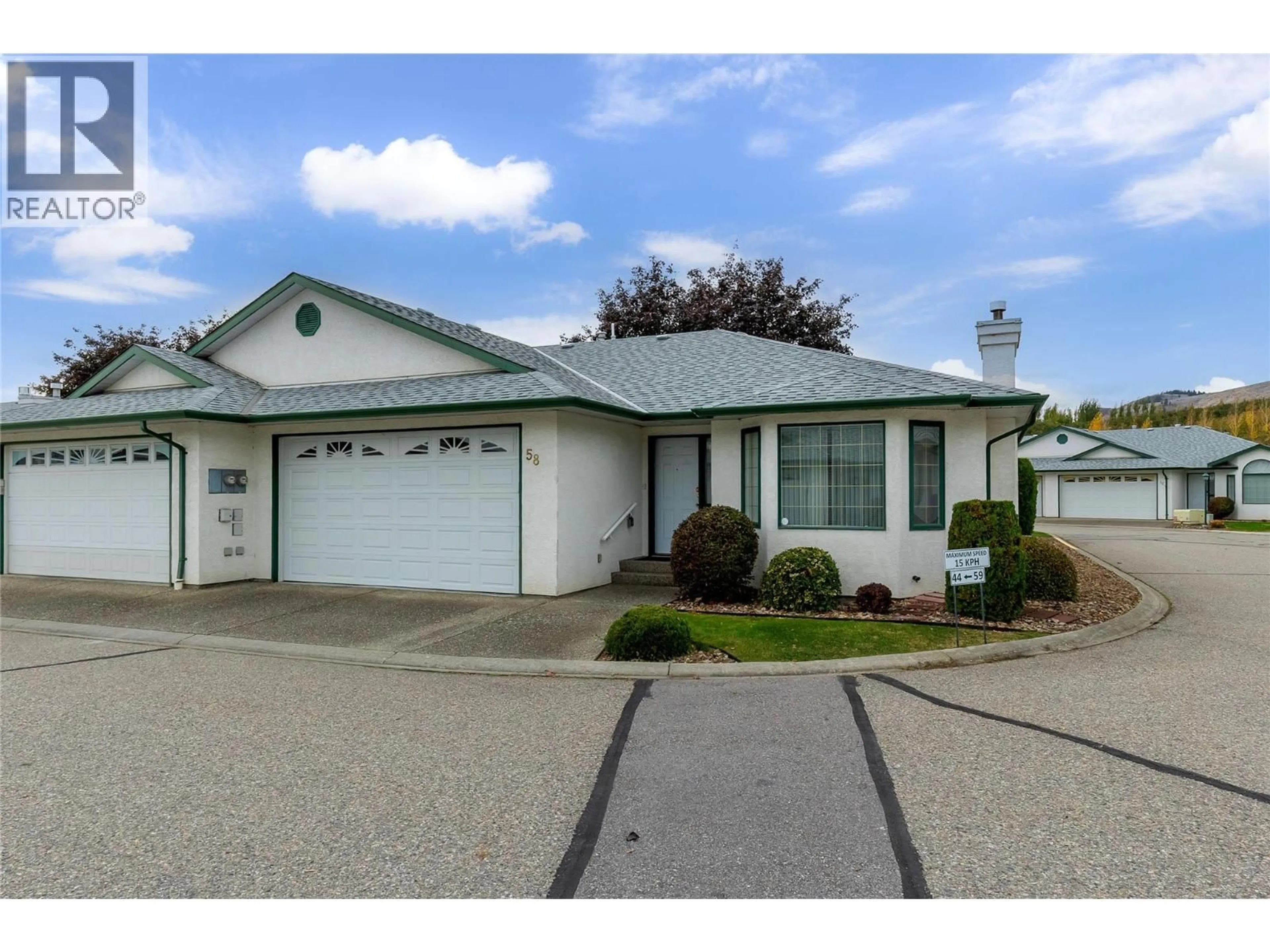 Home with vinyl exterior material, street for 58 - 2710 ALLENBY WAY, Vernon British Columbia V1T9P2