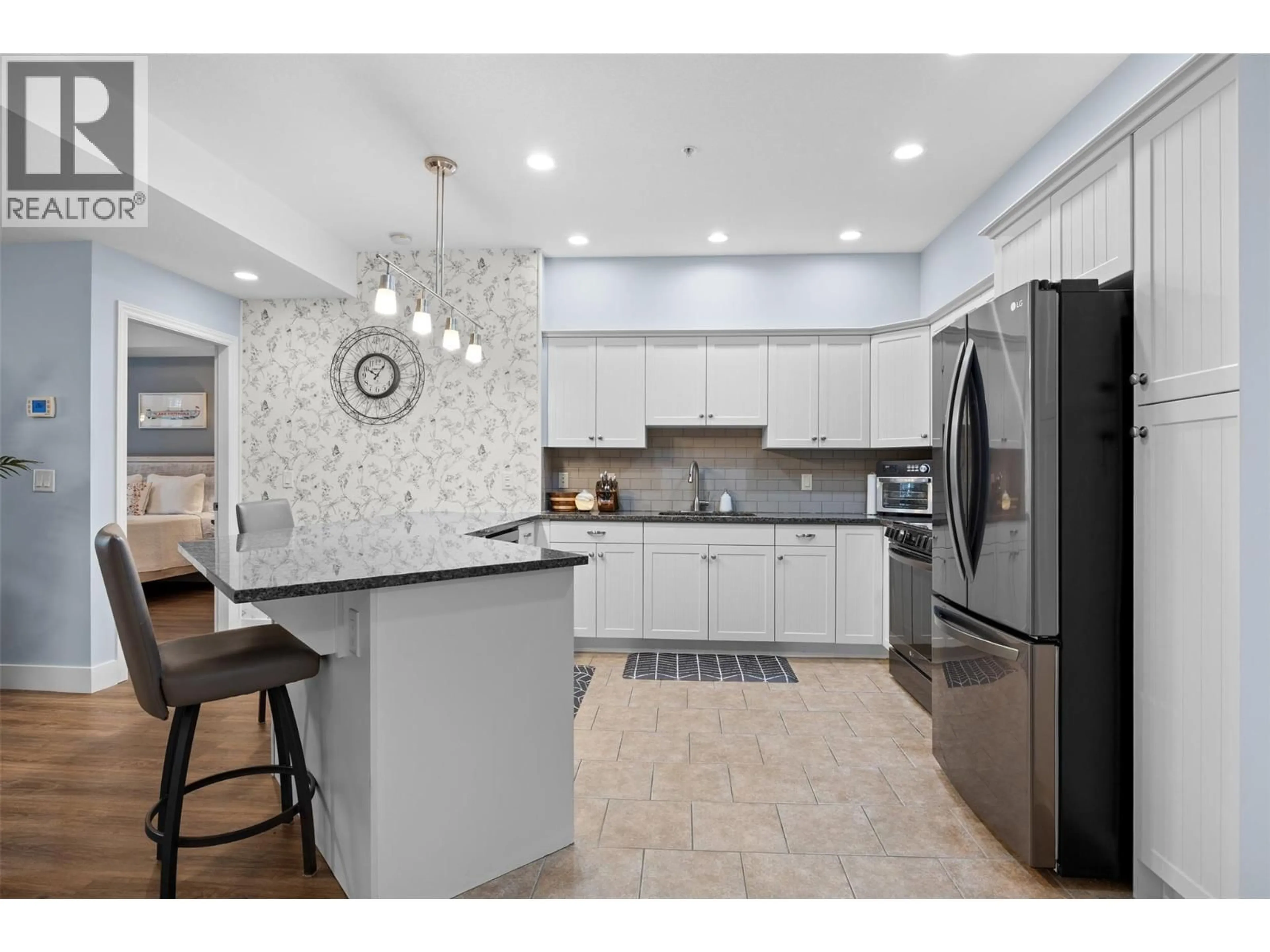 Open concept kitchen, ceramic/tile floor for 3311 - 3832 OLD OKANAGAN HIGHWAY, West Kelowna British Columbia V4T3G6