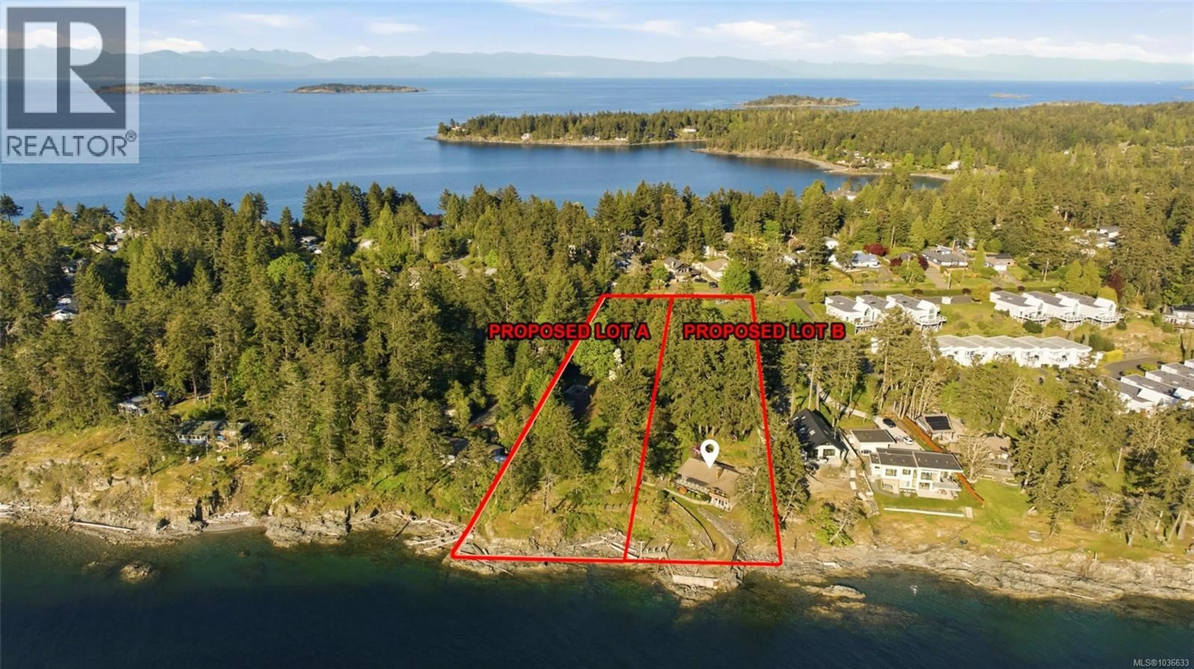 A pic from outside/outdoor area/front of a property/back of a property/a pic from drone, water/lake/river/ocean view for B - 1571 BRYNMARL ROAD, Nanoose Bay British Columbia V9P9B6
