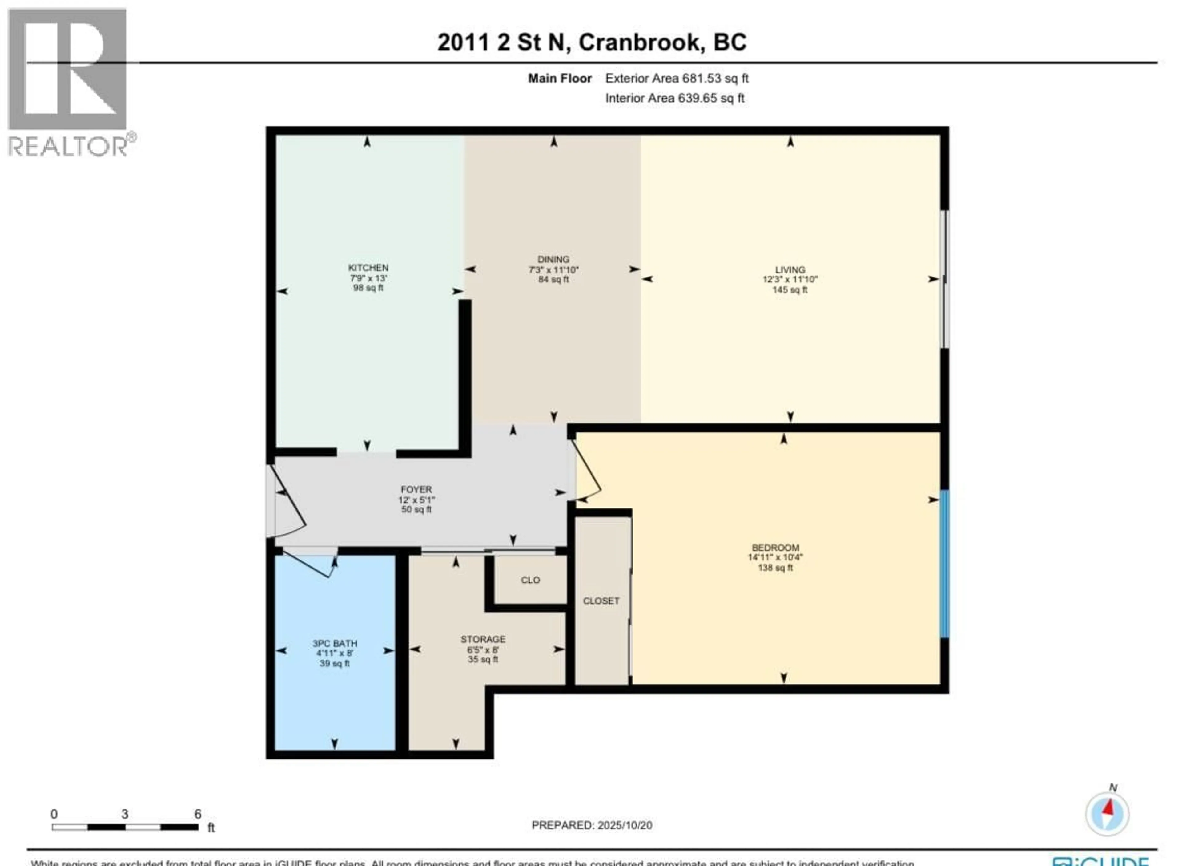 Floor plan for 307 - 2011 2ND ST N OTHER, Cranbrook British Columbia V1C3L4
