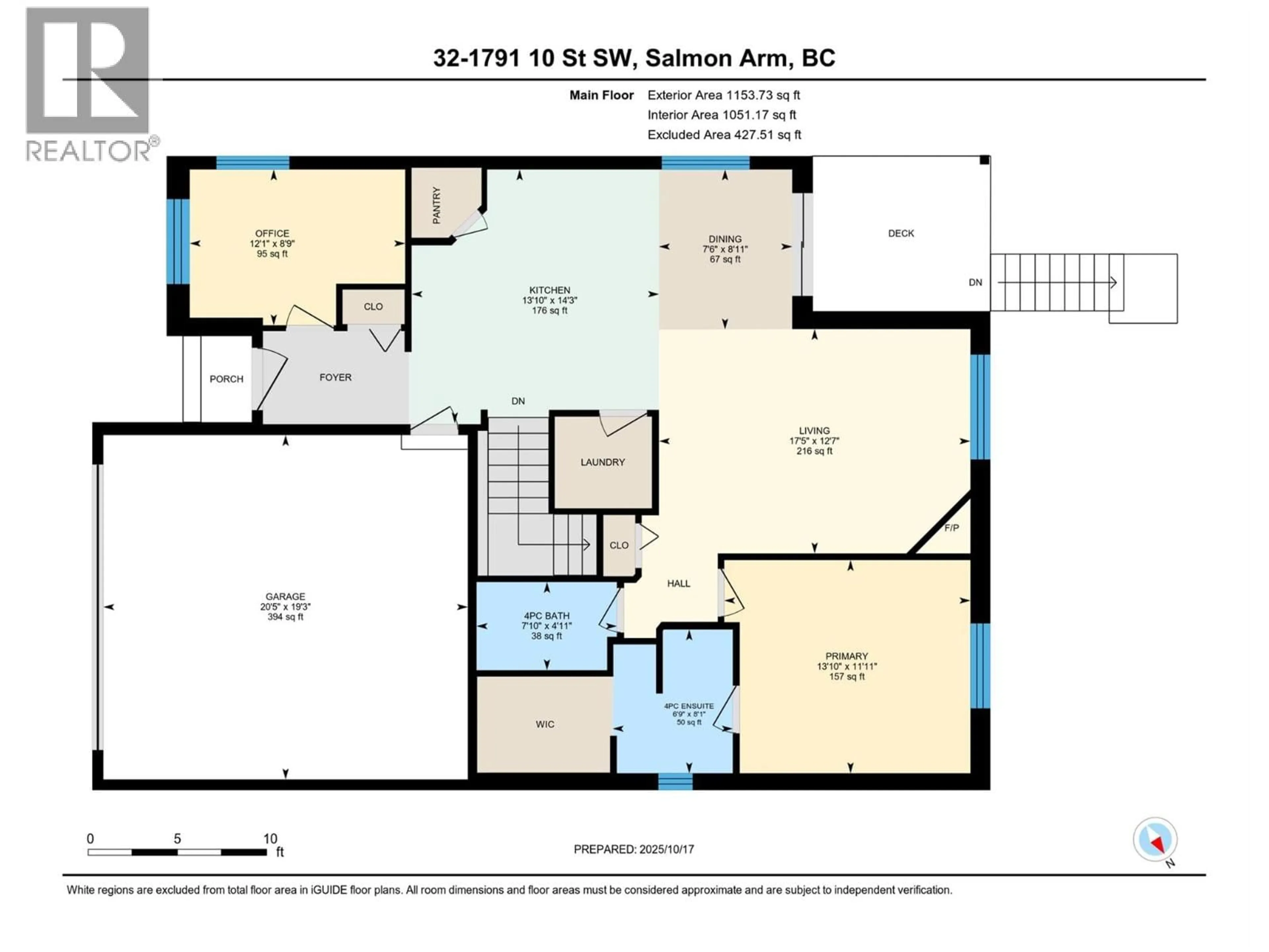 Floor plan for 32 - 1791 10 STREET SOUTHWEST, Salmon Arm British Columbia V1E0E9