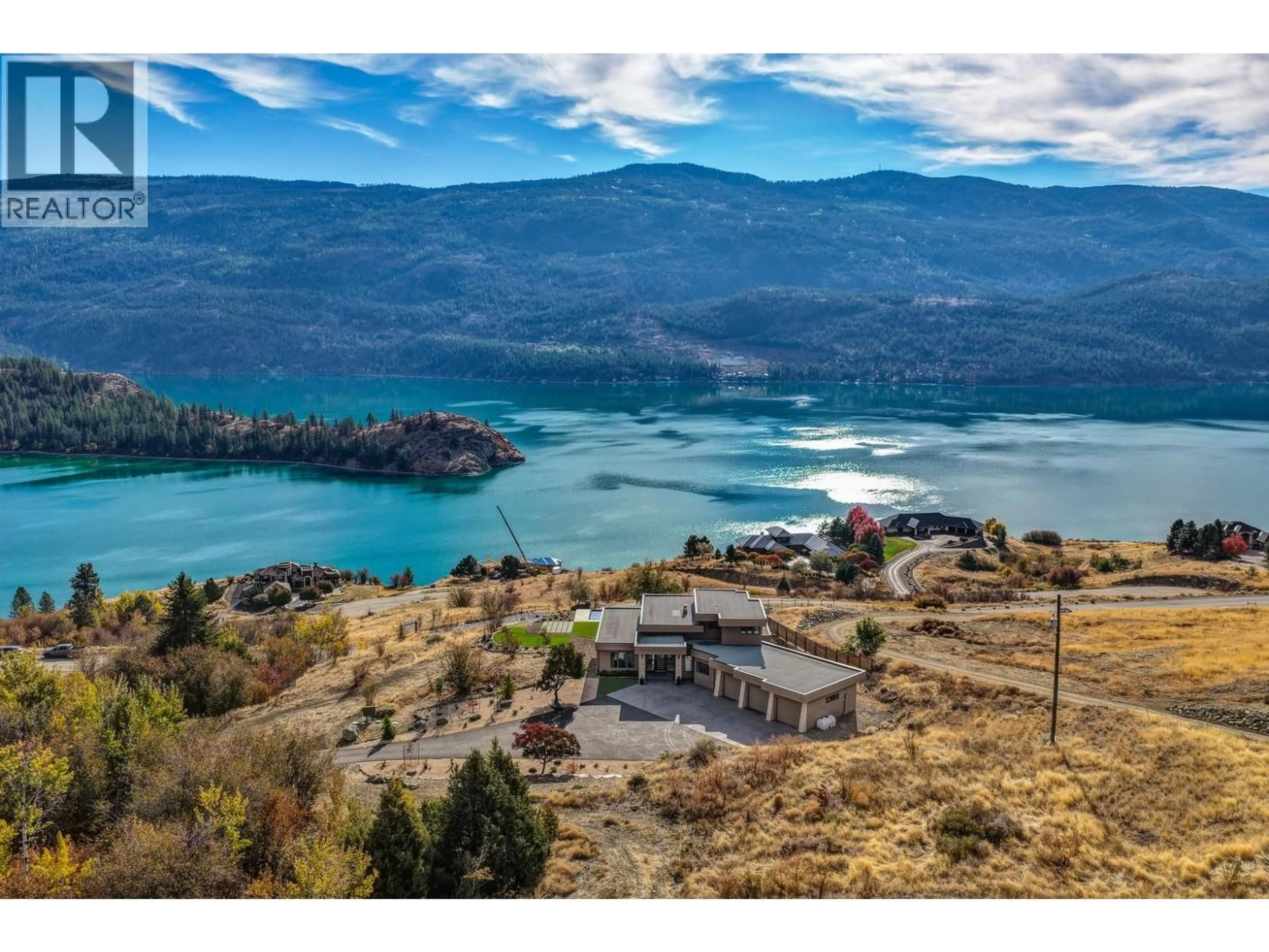 A pic from outside/outdoor area/front of a property/back of a property/a pic from drone, water/lake/river/ocean view for 238 KALAMALKA LAKEVIEW DRIVE, Vernon British Columbia V1H1G1