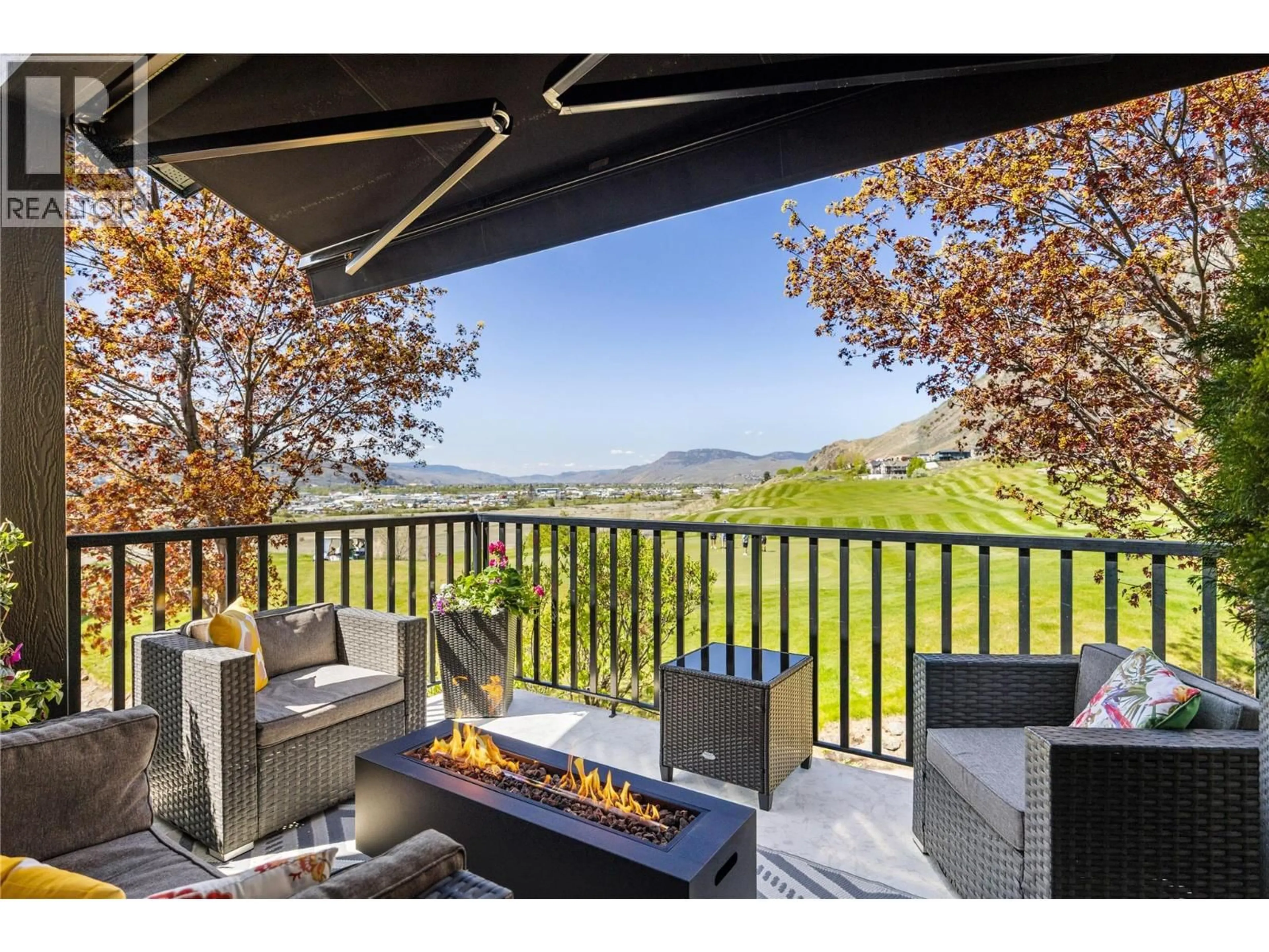 Patio, mountain view for 2 - 100 SUN RIVERS DRIVE, Kamloops British Columbia V2H1R4