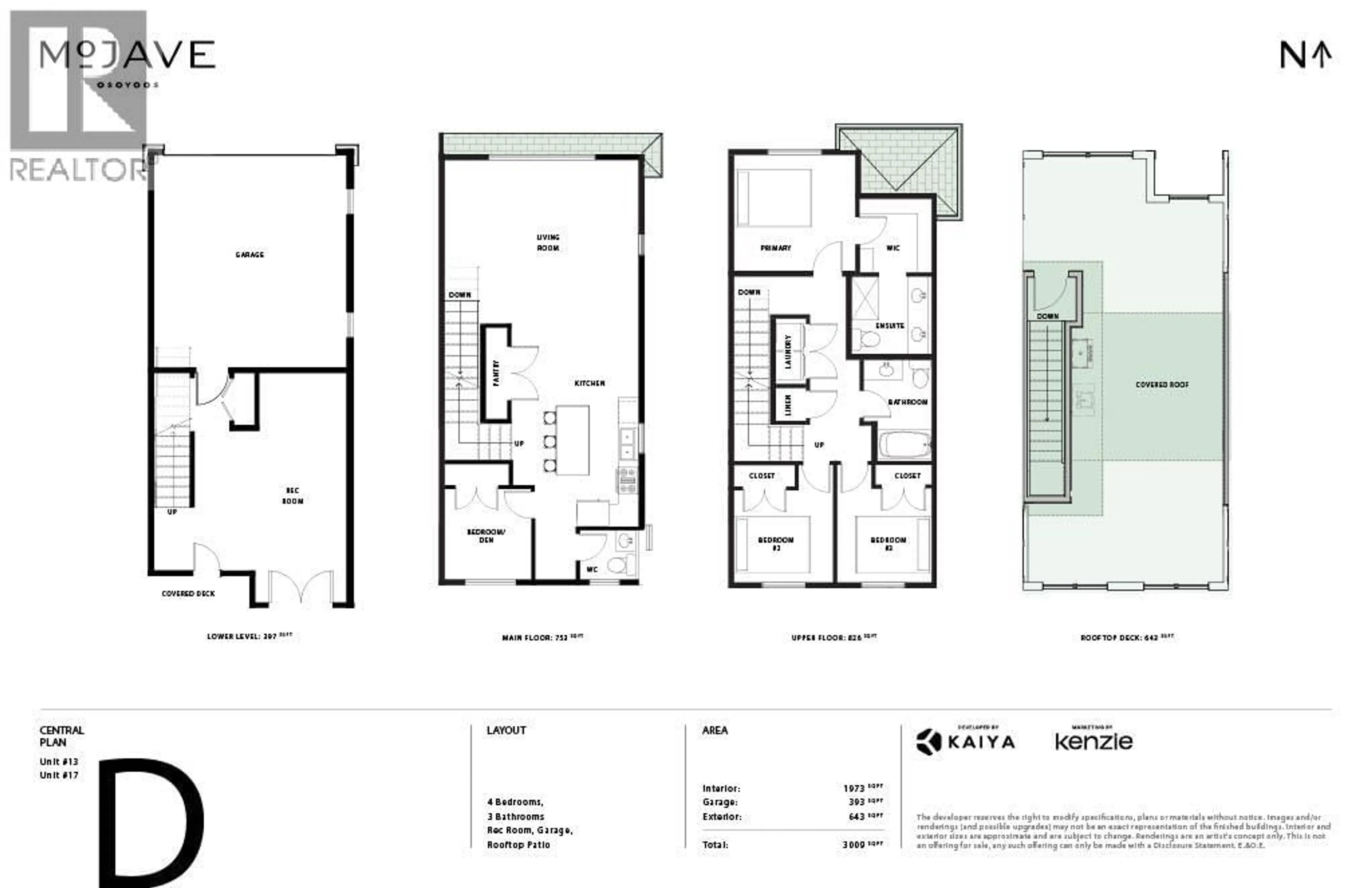 Floor plan for 13 - 4601 97TH STREET, Osoyoos British Columbia V0H1V1
