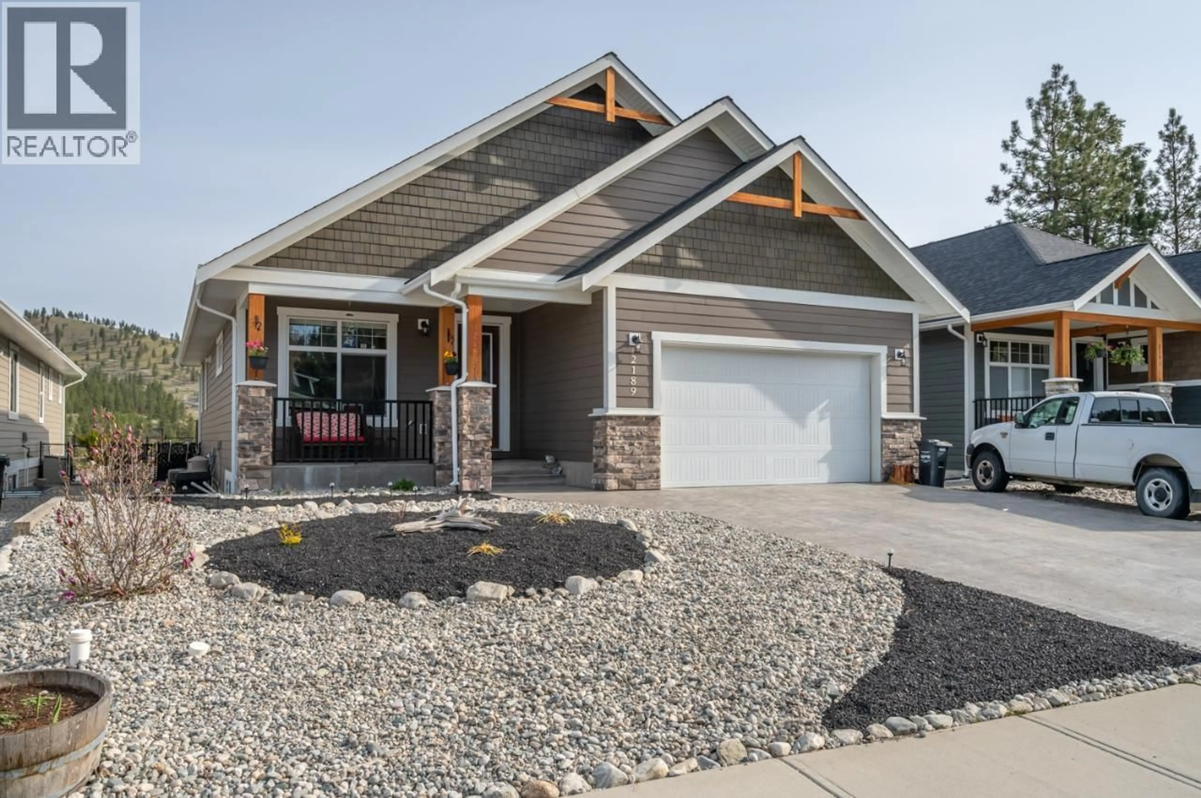 Home with brick exterior material, street for 2189 BRENT DRIVE, Penticton British Columbia V2A9G4