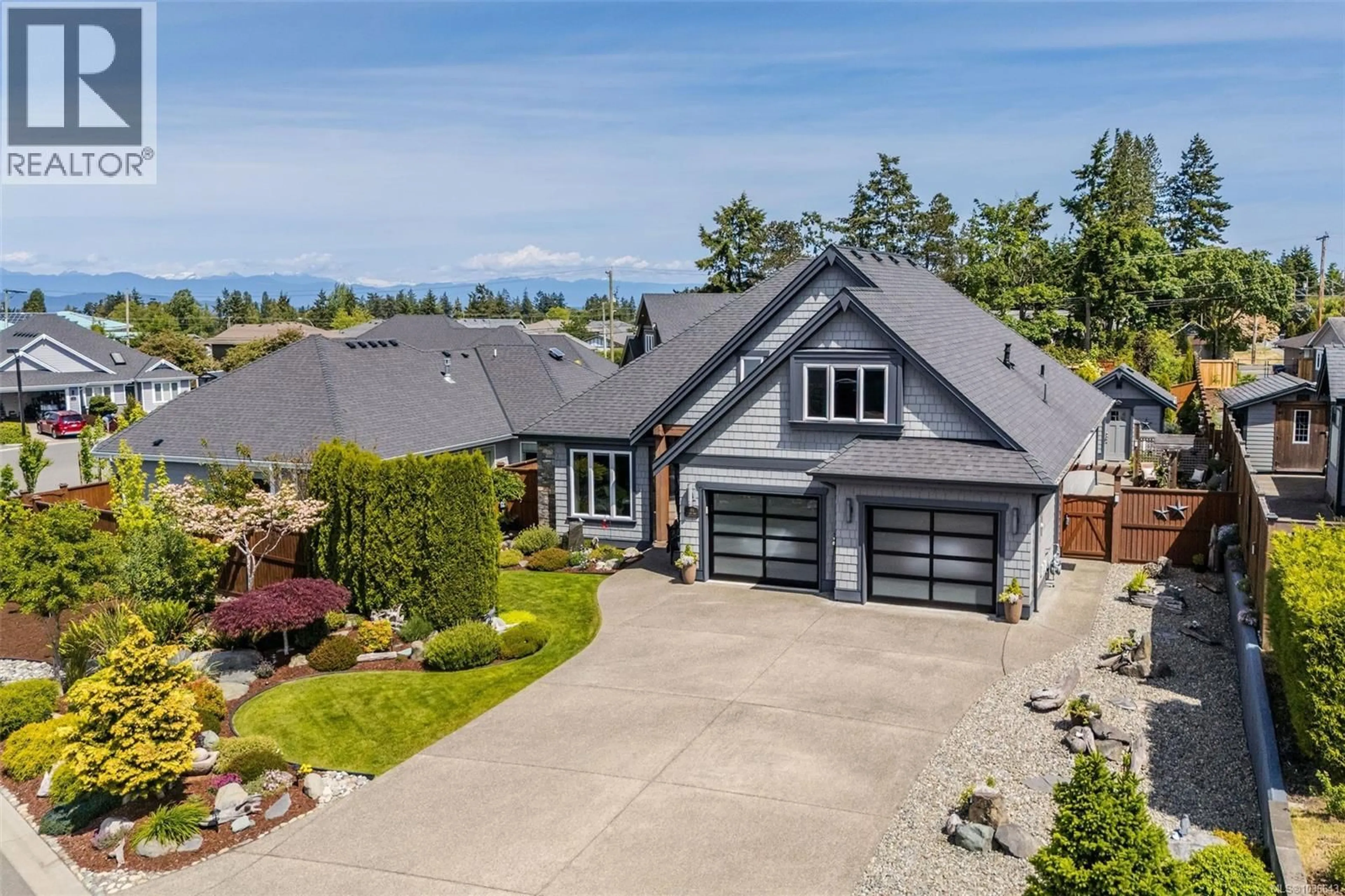 A pic from outside/outdoor area/front of a property/back of a property/a pic from drone, unknown for 694 LOWRY'S ROAD, French Creek British Columbia V9P0C5