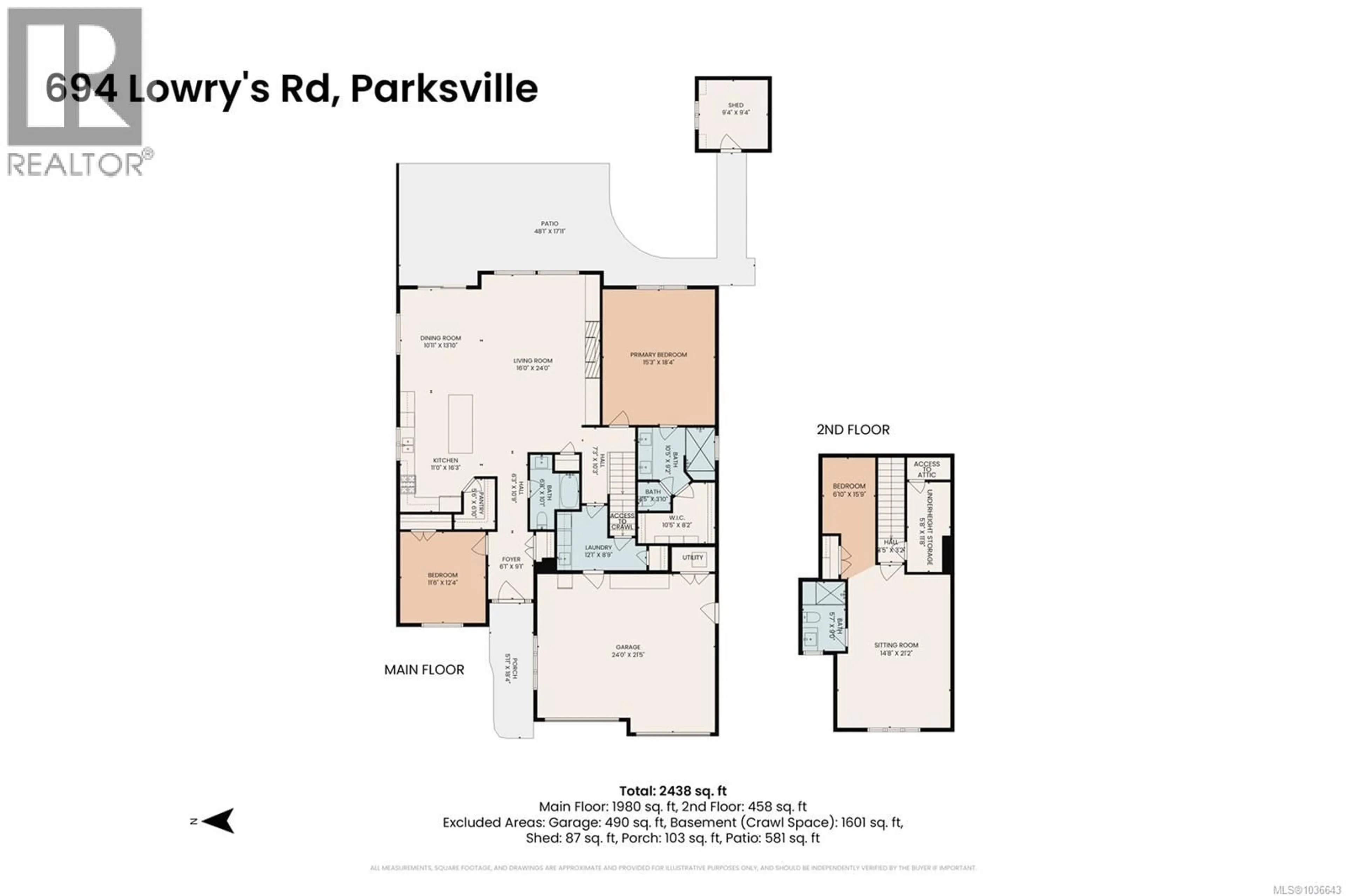 Floor plan for 694 LOWRY'S ROAD, French Creek British Columbia V9P0C5