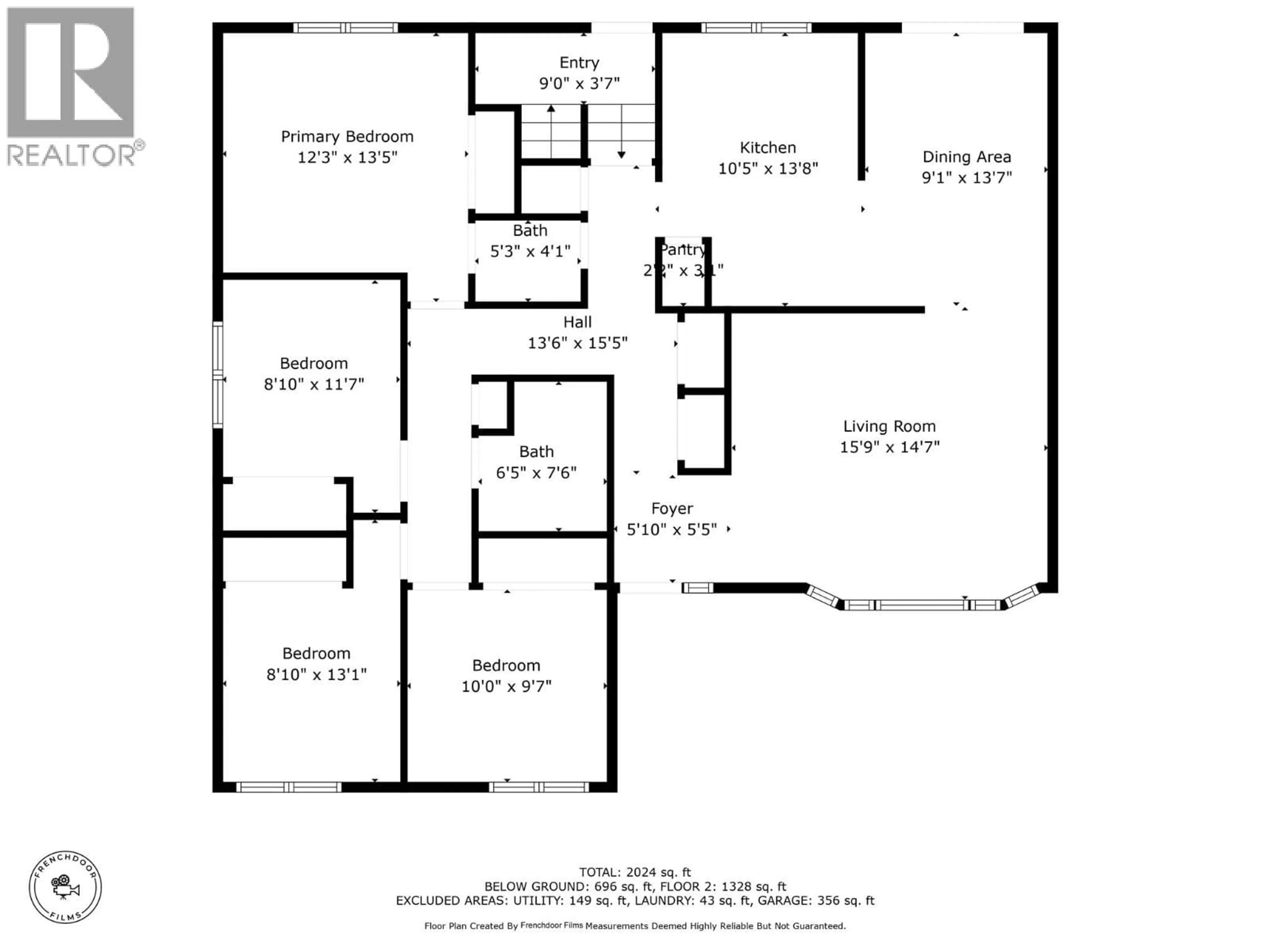 Floor plan for 353 REIGHMOUNT DRIVE, Kamloops British Columbia V2H1M2
