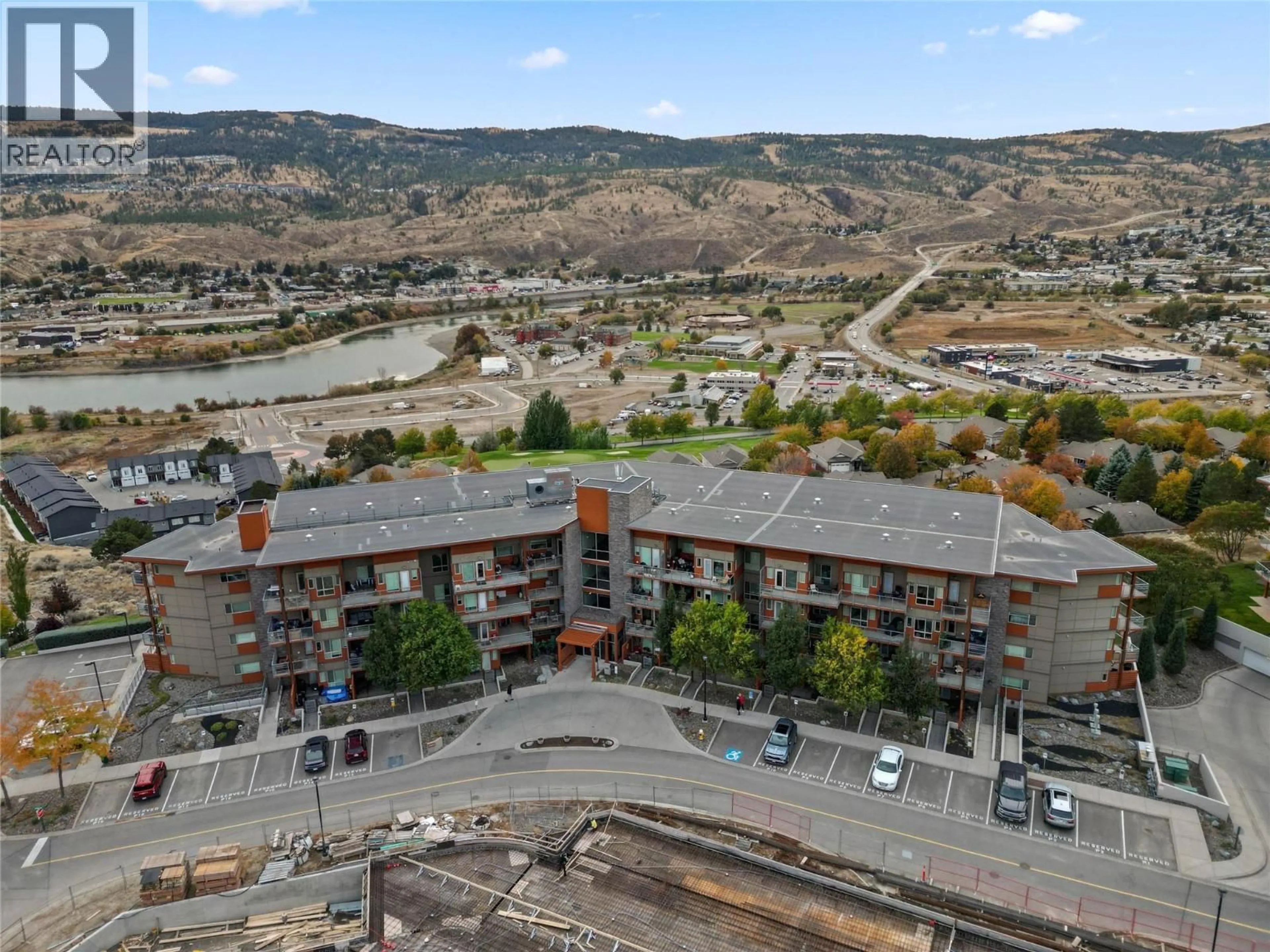 A pic from outside/outdoor area/front of a property/back of a property/a pic from drone, unknown for 3402 - 1040 TALASA COURT, Kamloops British Columbia V2H0C4