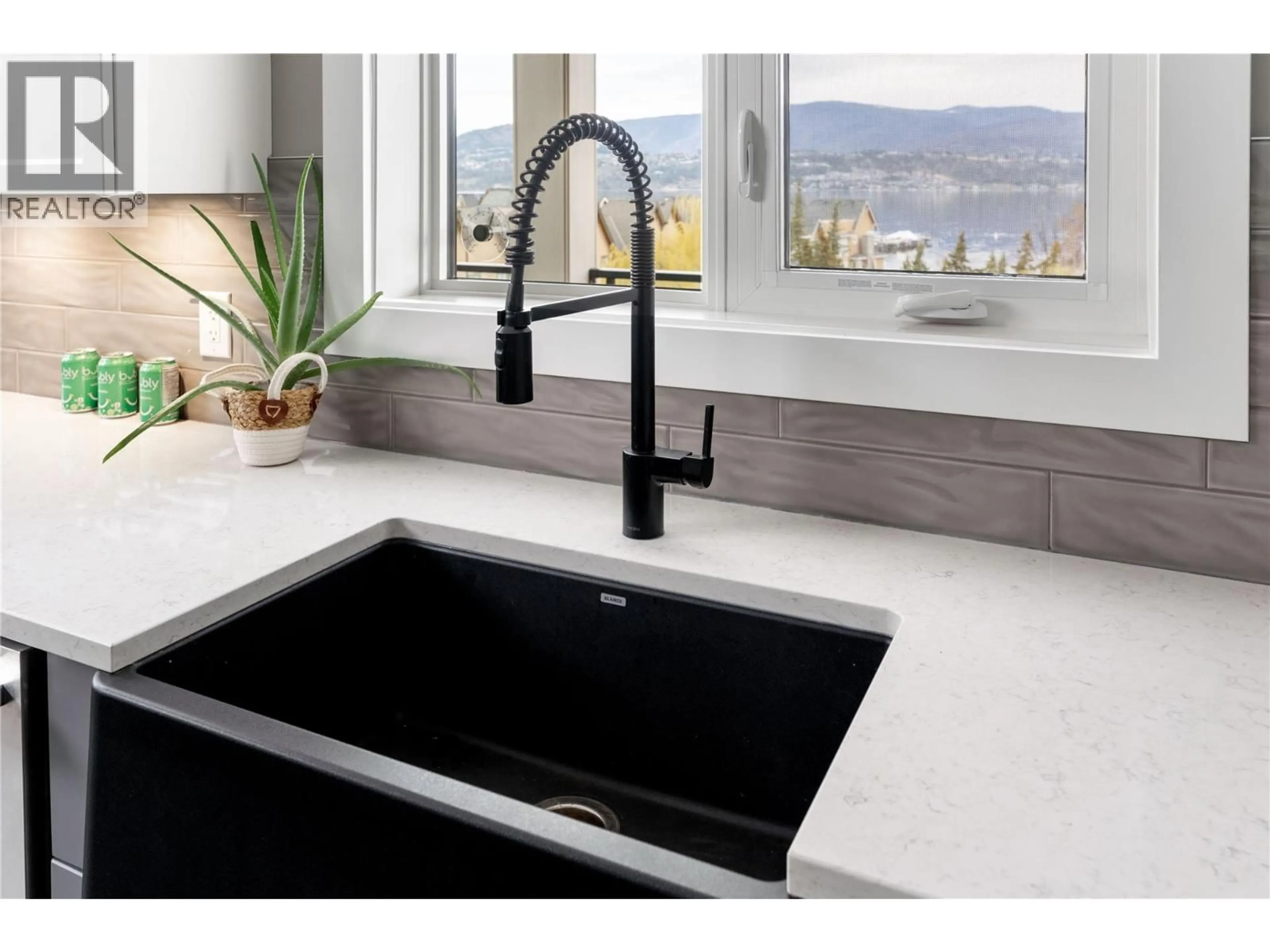 Contemporary kitchen, ceramic/tile floor for 501 - 529 TRUSWELL ROAD, Kelowna British Columbia V1W3K7