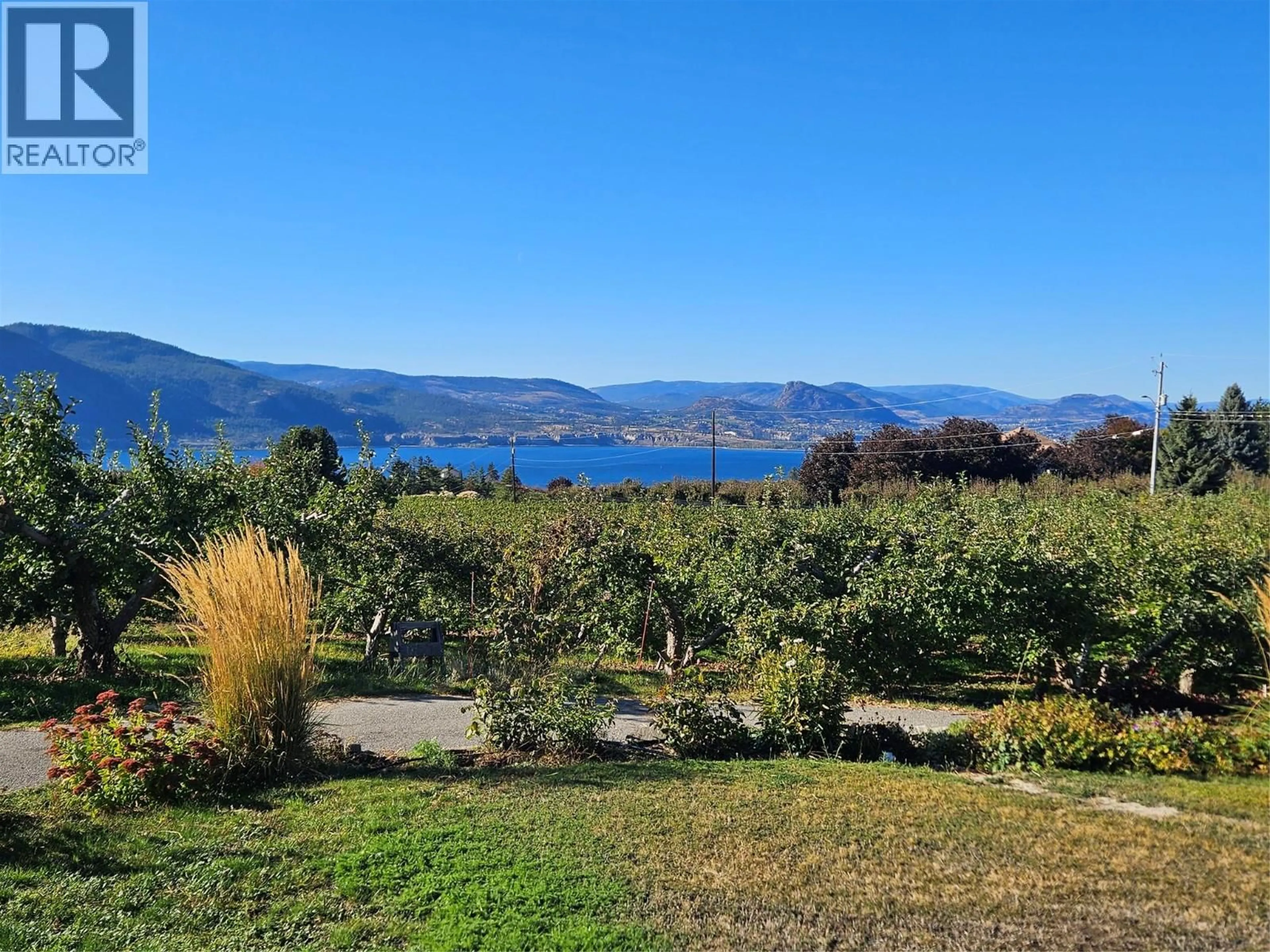 A pic from outside/outdoor area/front of a property/back of a property/a pic from drone, water/lake/river/ocean view for 1340 TODD ROAD, Penticton British Columbia V2A8T6