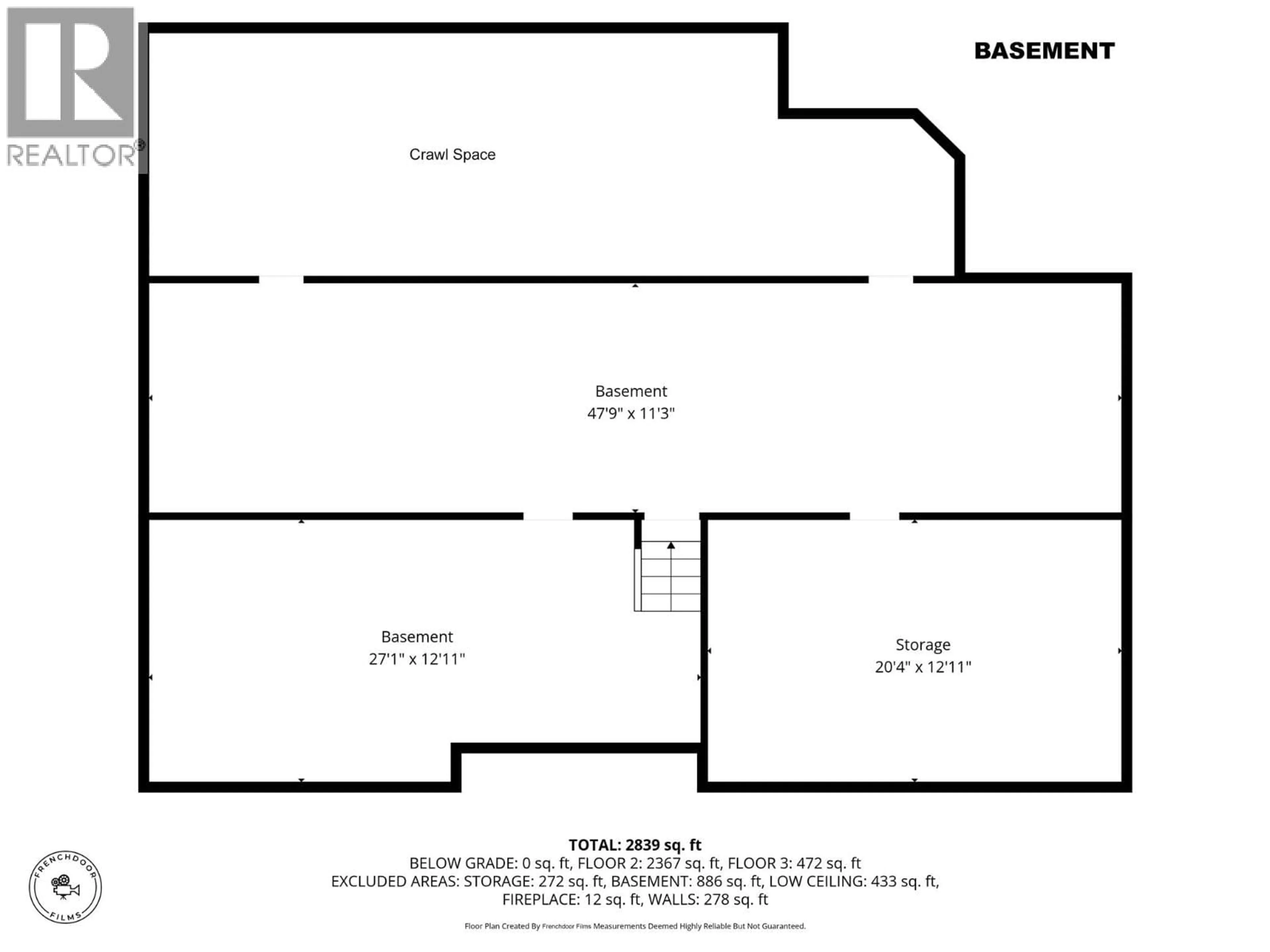 Floor plan for 2151 MUNRO CRESCENT, Merritt British Columbia V2K1H8