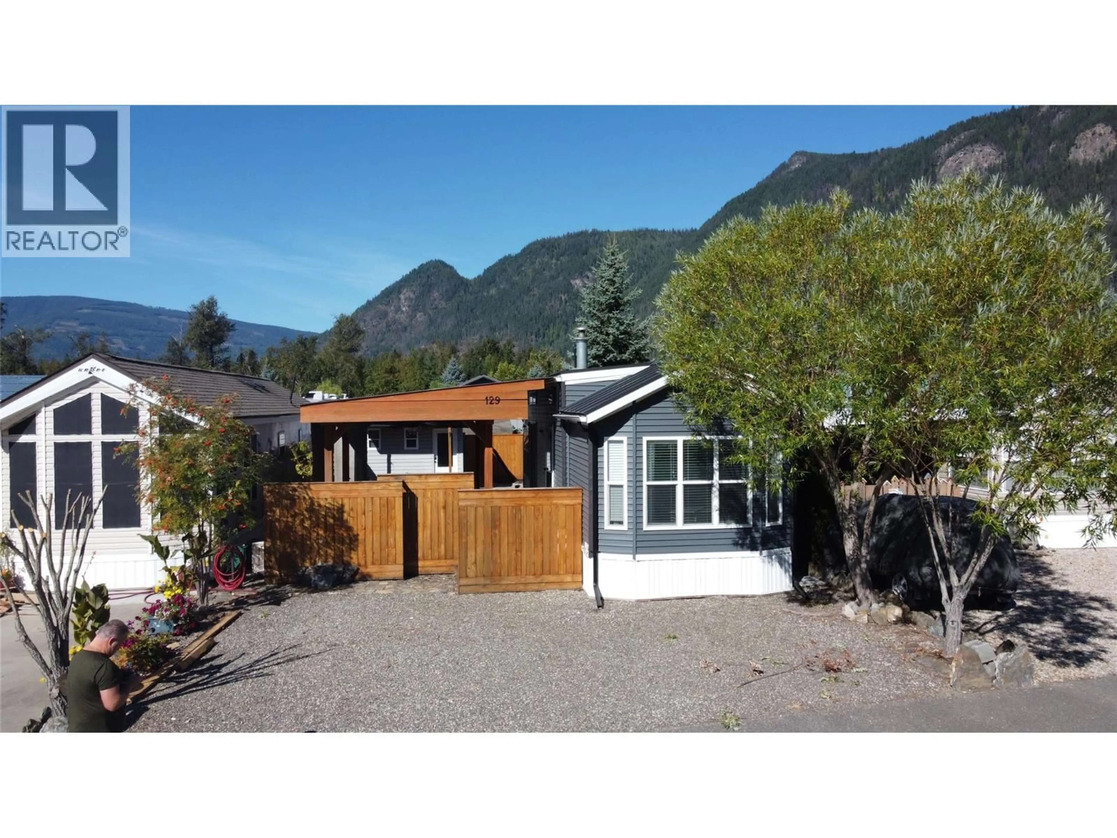 Home with vinyl exterior material, mountain view for 129 - 1383 SILVER SANDS ROAD, Sicamous British Columbia V0E2V4