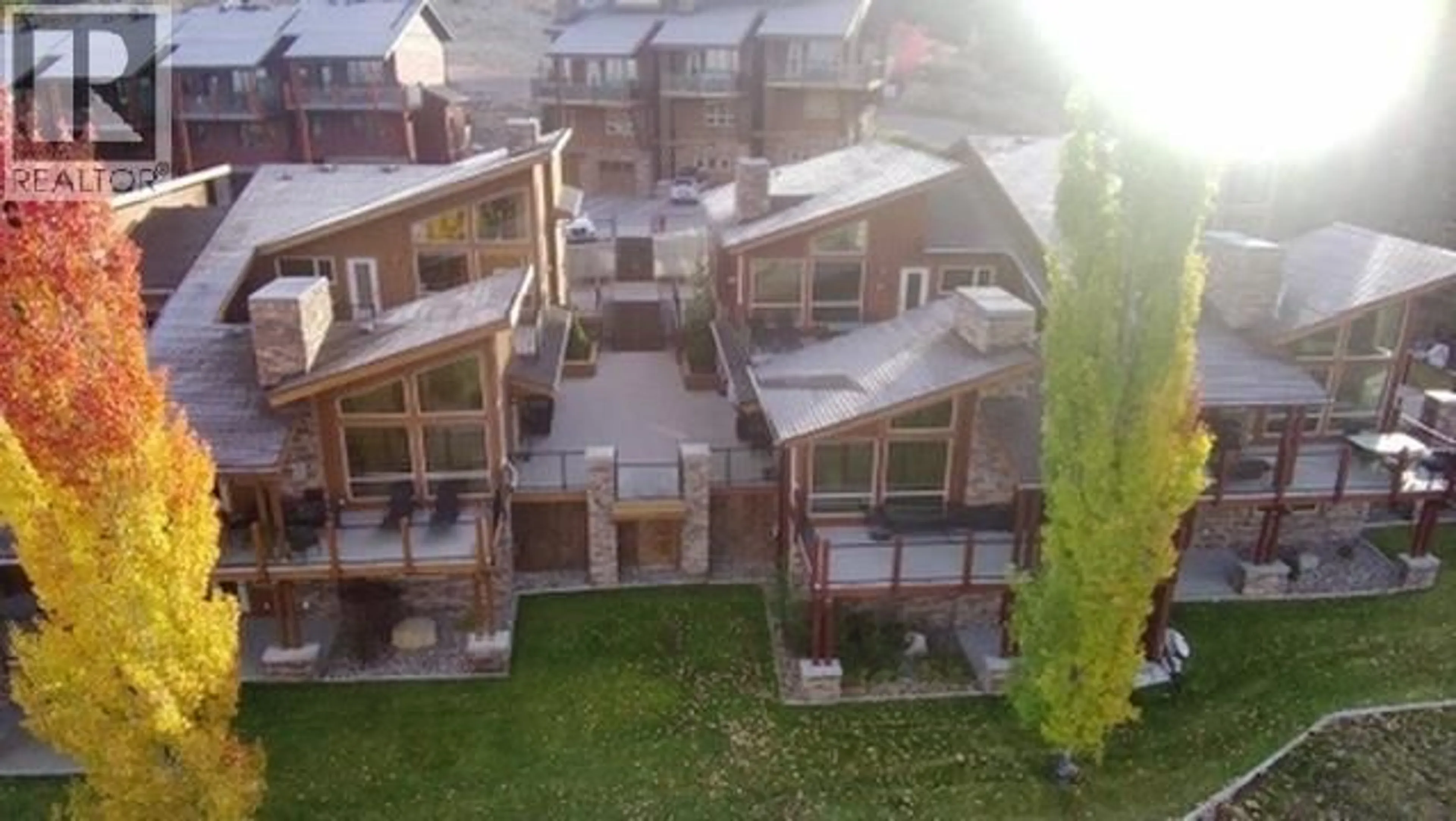 A pic from outside/outdoor area/front of a property/back of a property/a pic from drone, city buildings view from balcony for 16-D1-5150 FAIRWAY DRIVE, Fairmont Hot Springs British Columbia V0B1L1