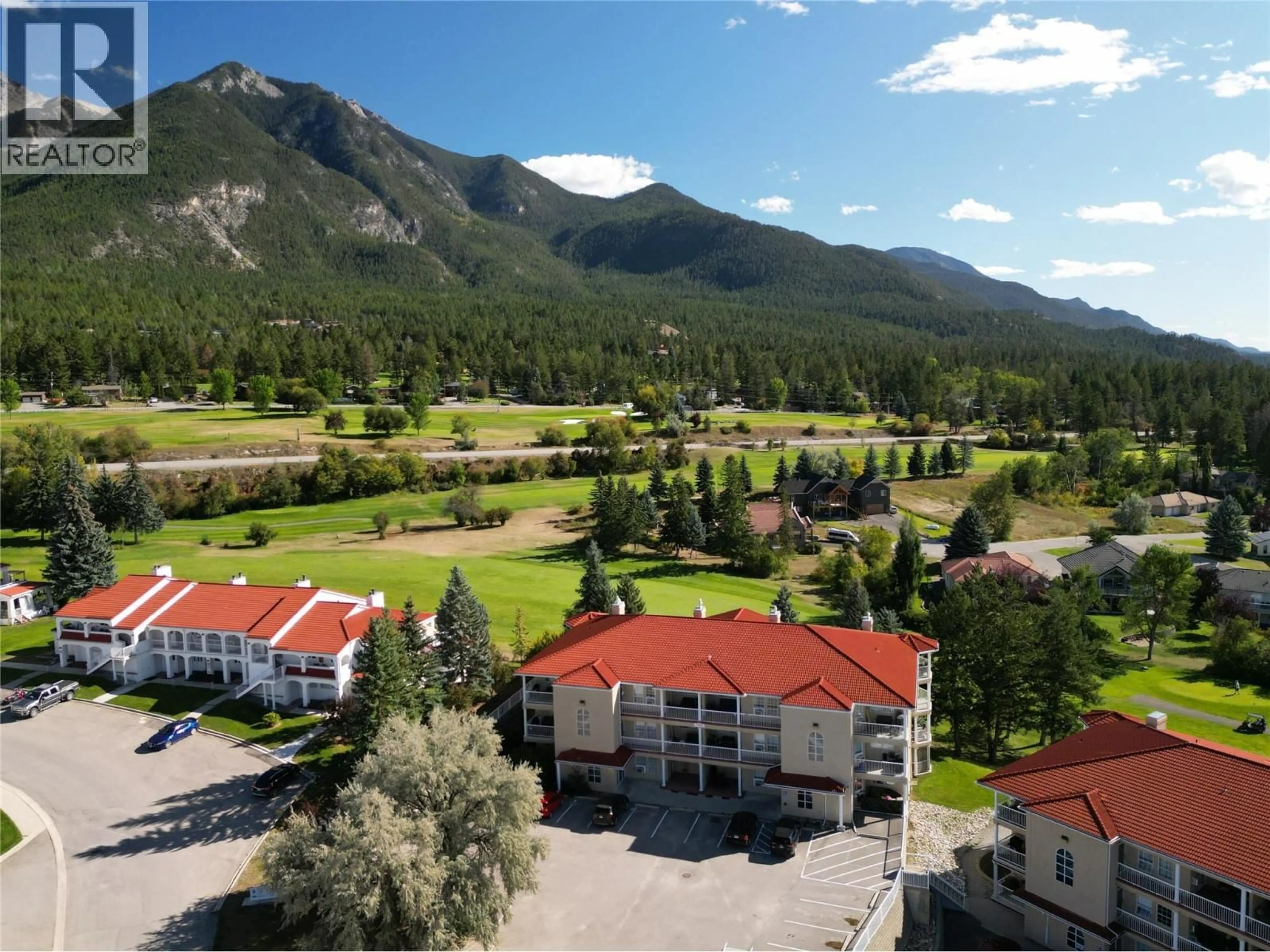 A pic from outside/outdoor area/front of a property/back of a property/a pic from drone, mountain view for 1010A - 5052 RIVERVIEW ROAD, Fairmont Hot Springs British Columbia V0B1L1