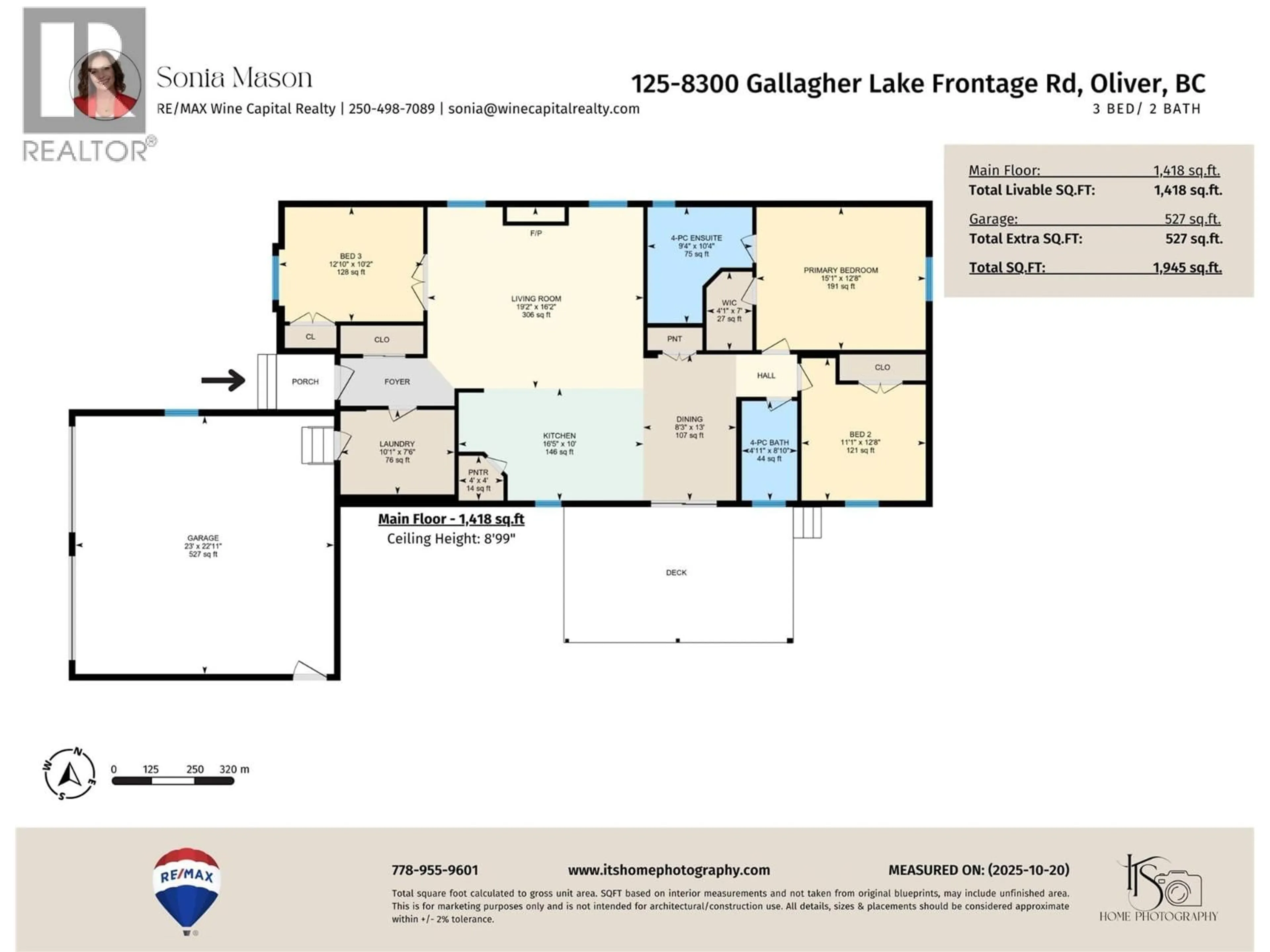 Floor plan for 125 - 8300 GALLAGHER LAKE FRONTAGE ROAD, Oliver British Columbia V0H1T2