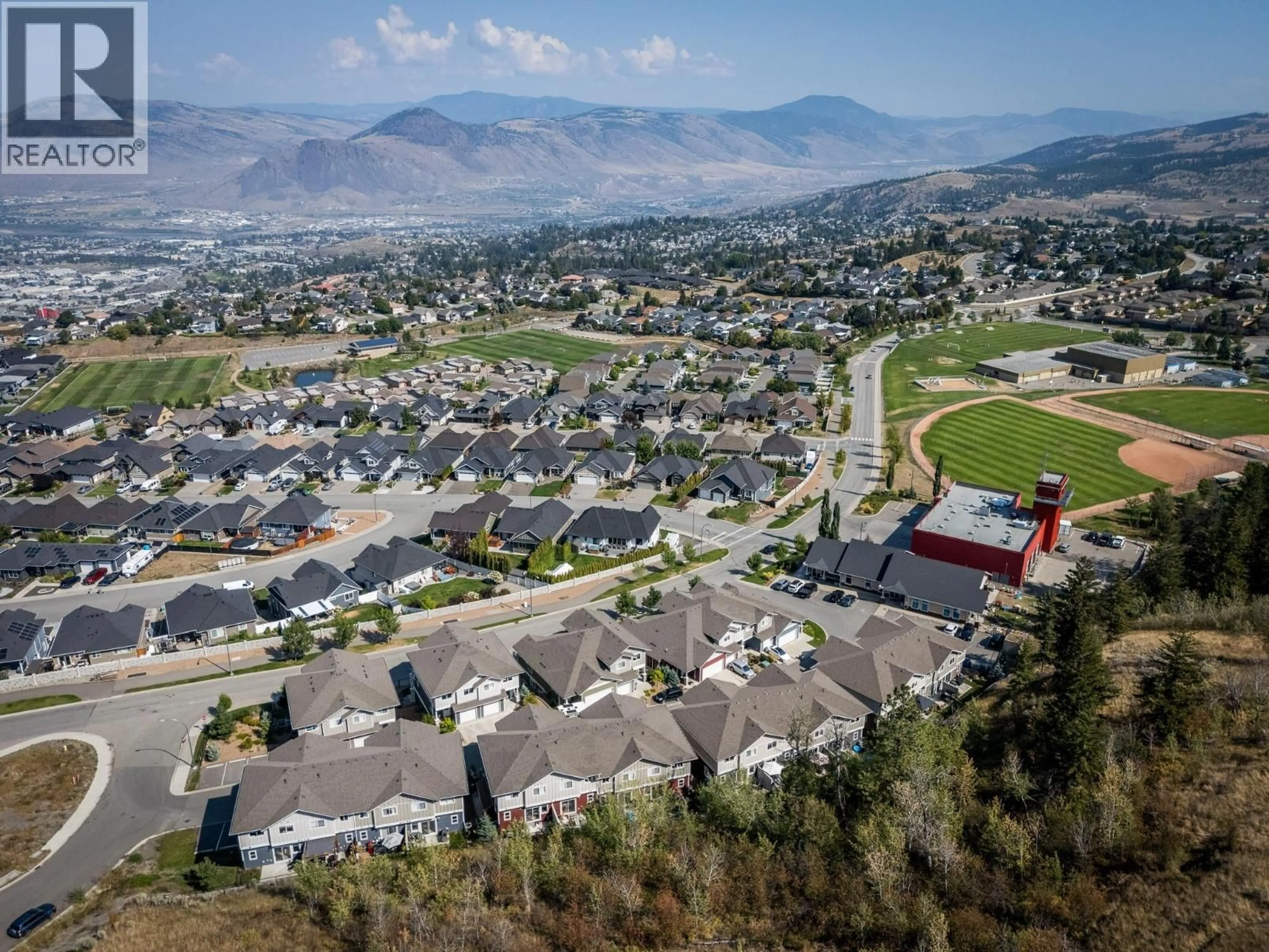 A pic from outside/outdoor area/front of a property/back of a property/a pic from drone, mountain view for 116 - 1325 ABERDEEN DRIVE, Kamloops British Columbia V1S0C7