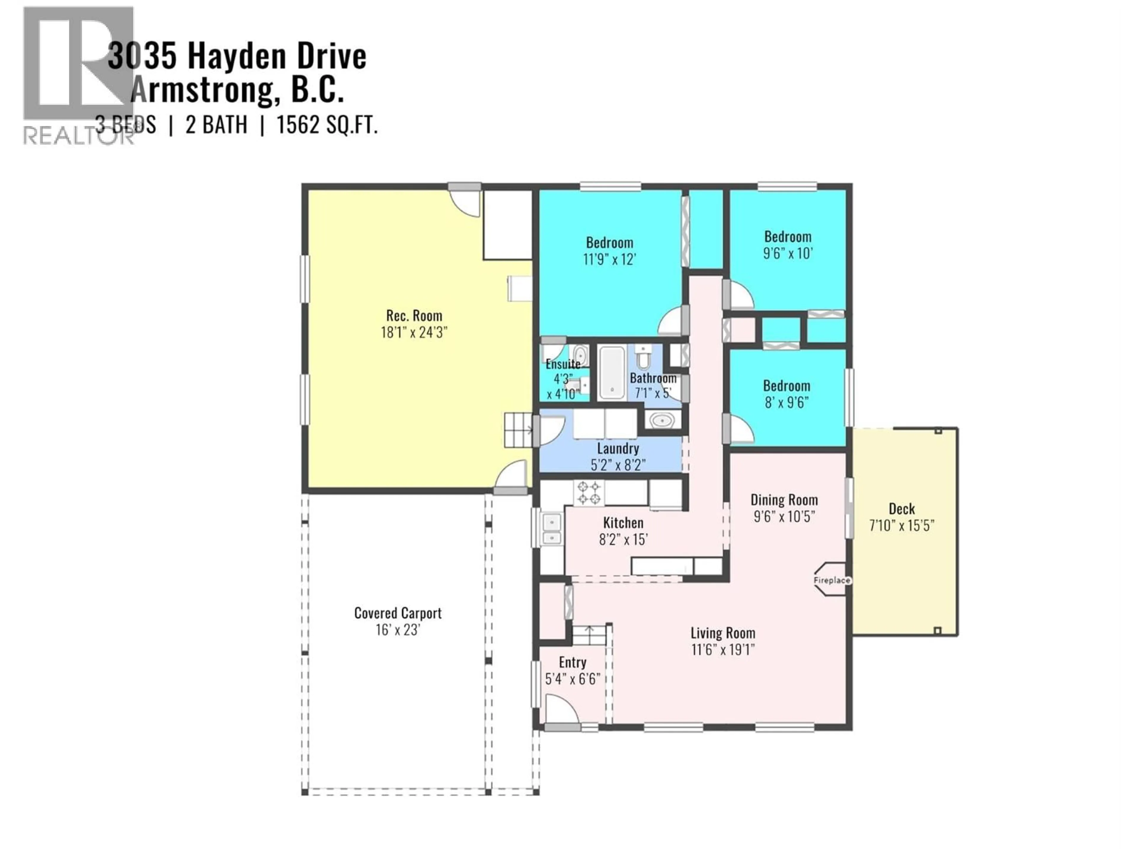 Floor plan for 3035 HAYDEN DRIVE, Armstrong British Columbia V0E1B1