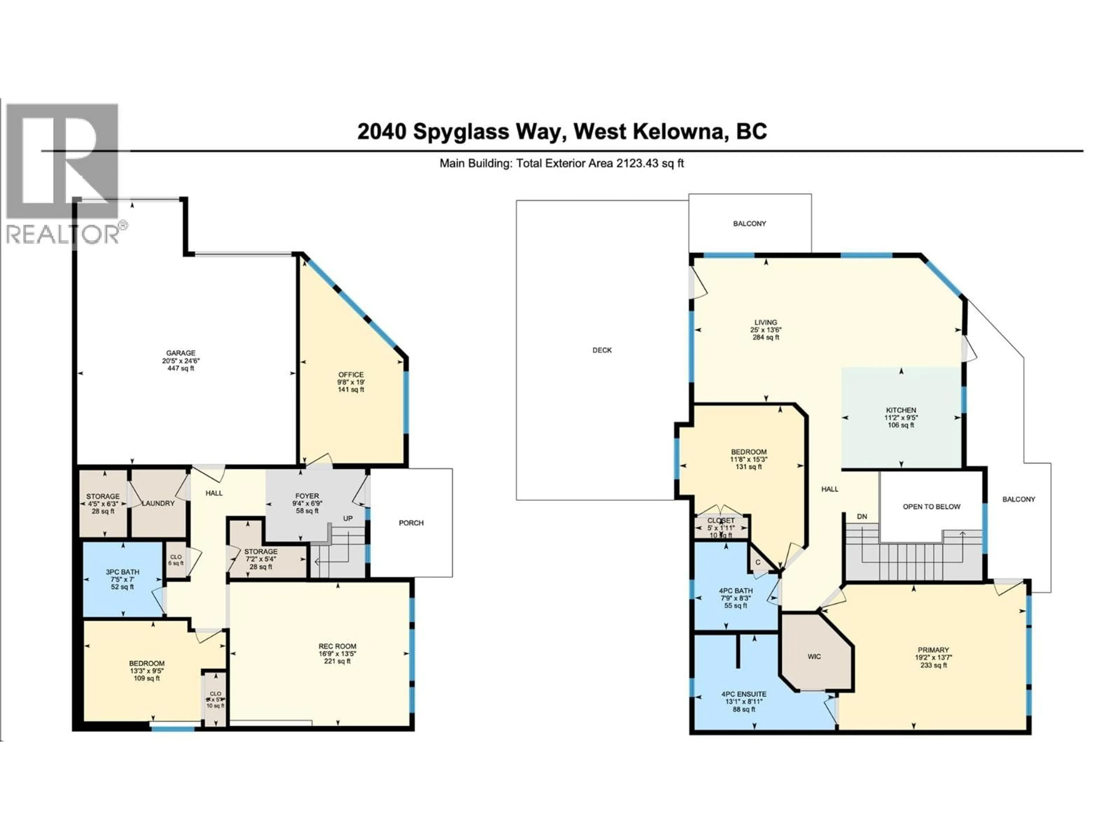 Floor plan for 2040 SPYGLASS WAY, West Kelowna British Columbia V1Z3Z7