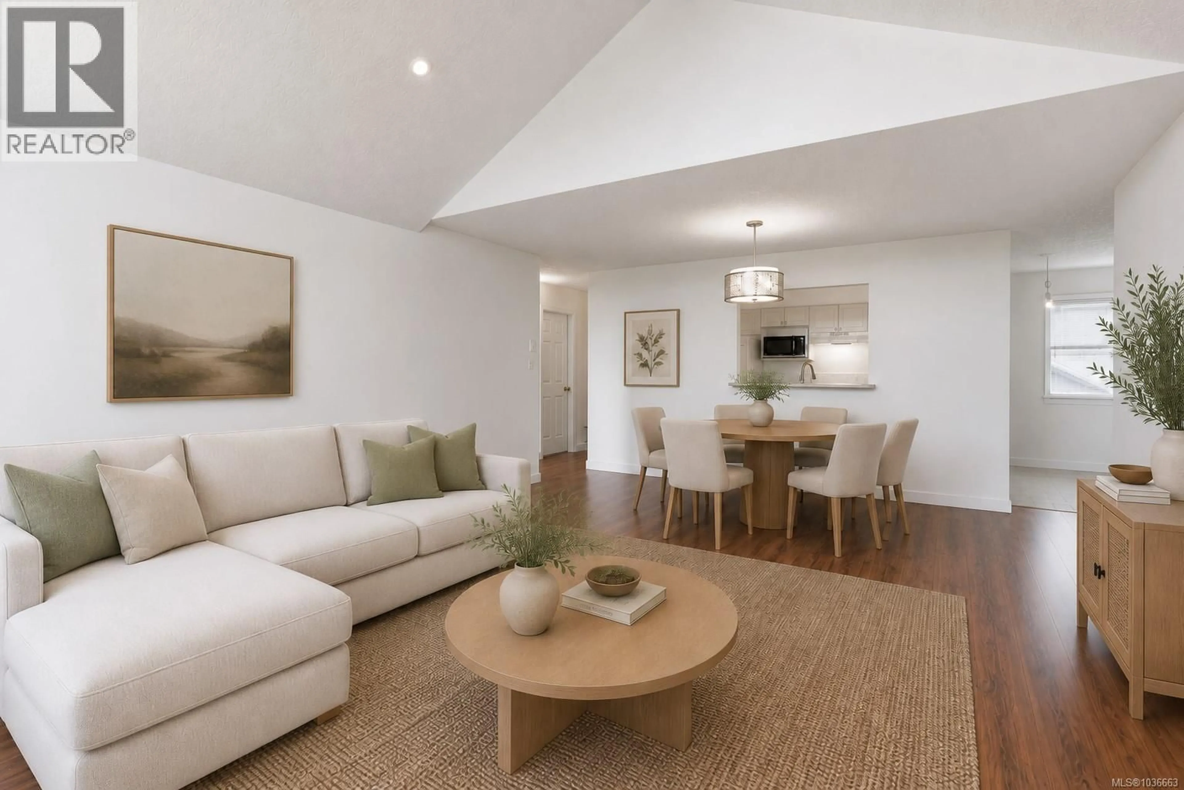 Living room with furniture, wood/laminate floor for 9 - 571 BRADLEY STREET, Nanaimo British Columbia V9S1B9