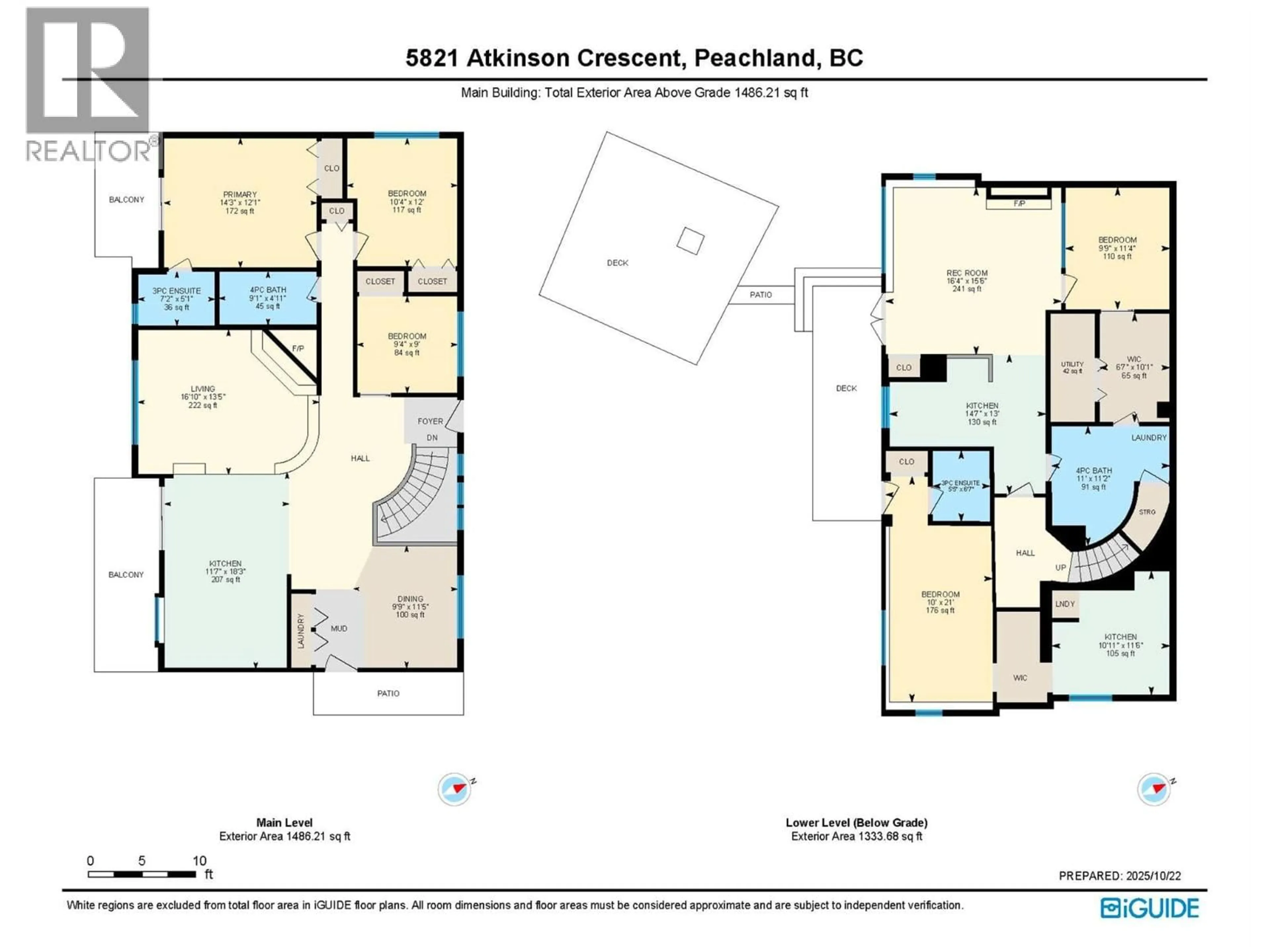 Floor plan for 5821 ATKINSON CRESCENT, Peachland British Columbia V0H1X4