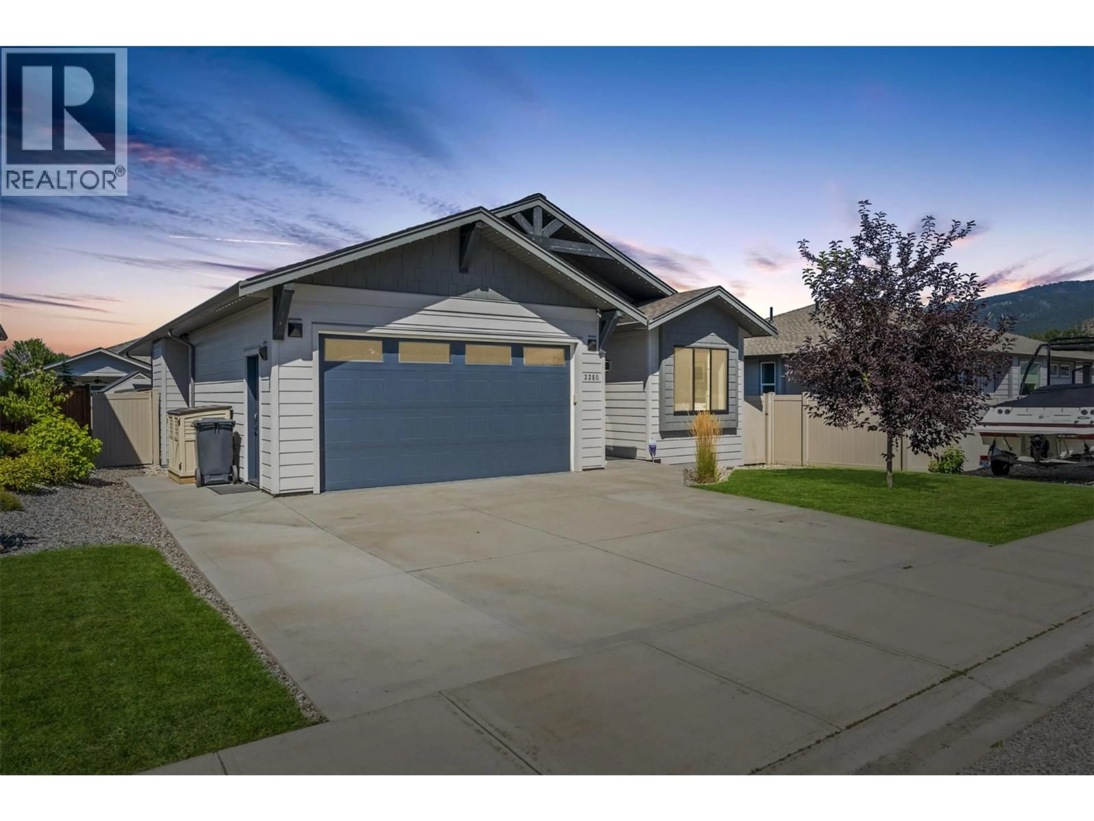 Home with vinyl exterior material, street for 2280 NORDSTROM AVENUE, Armstrong British Columbia V4Y0V9