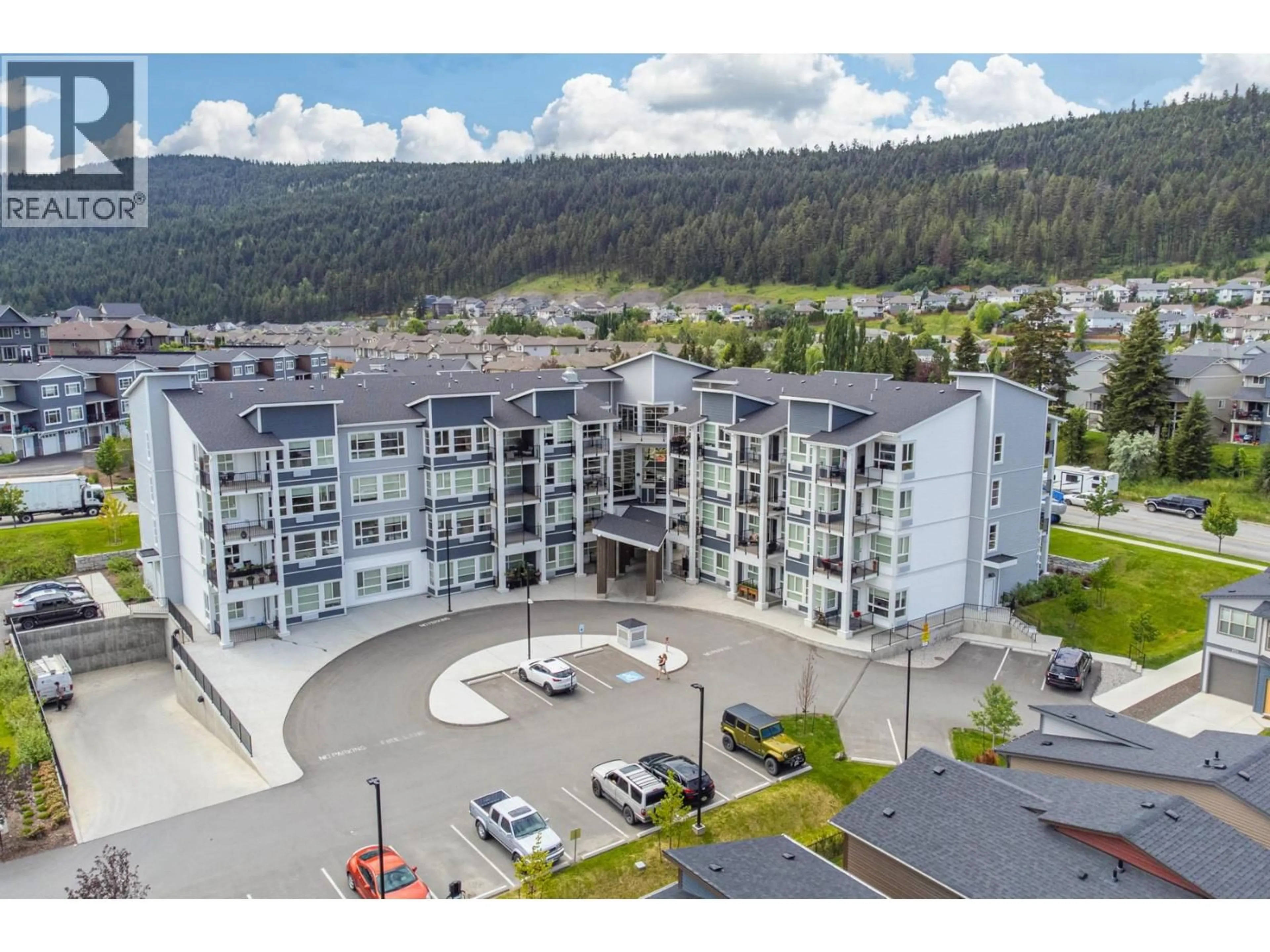 A pic from outside/outdoor area/front of a property/back of a property/a pic from drone, mountain view for 309 - 1880 HUGH ALLAN DRIVE, Kamloops British Columbia V1S0E8