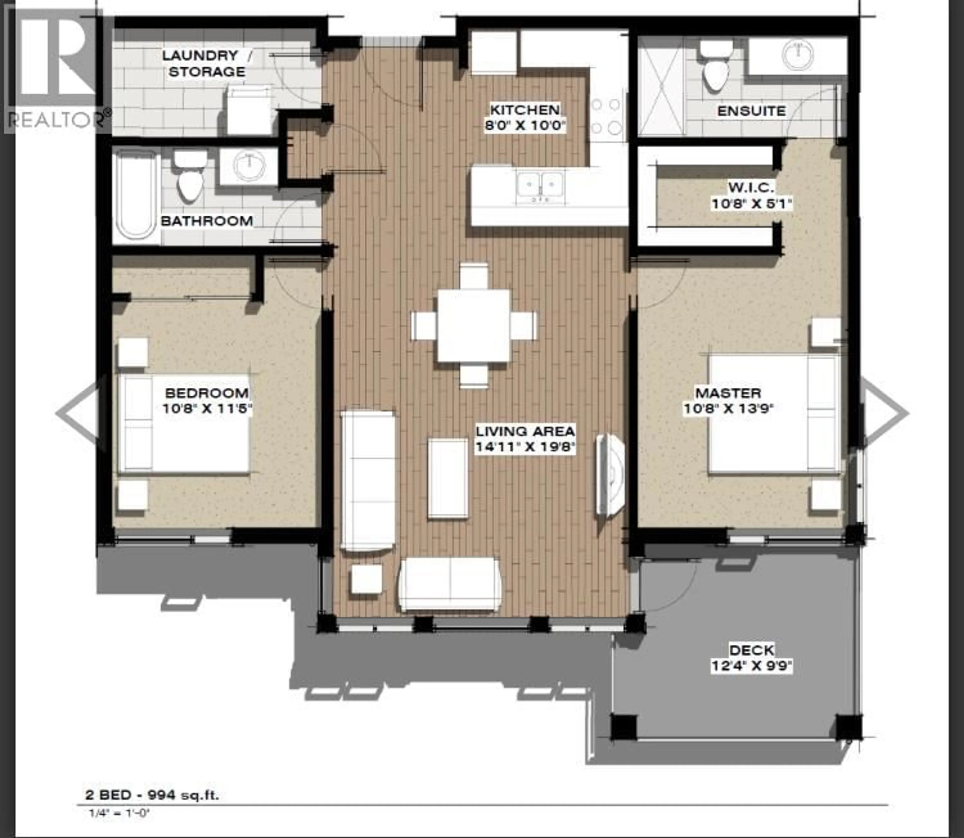 Floor plan for 309 - 1880 HUGH ALLAN DRIVE, Kamloops British Columbia V1S0E8