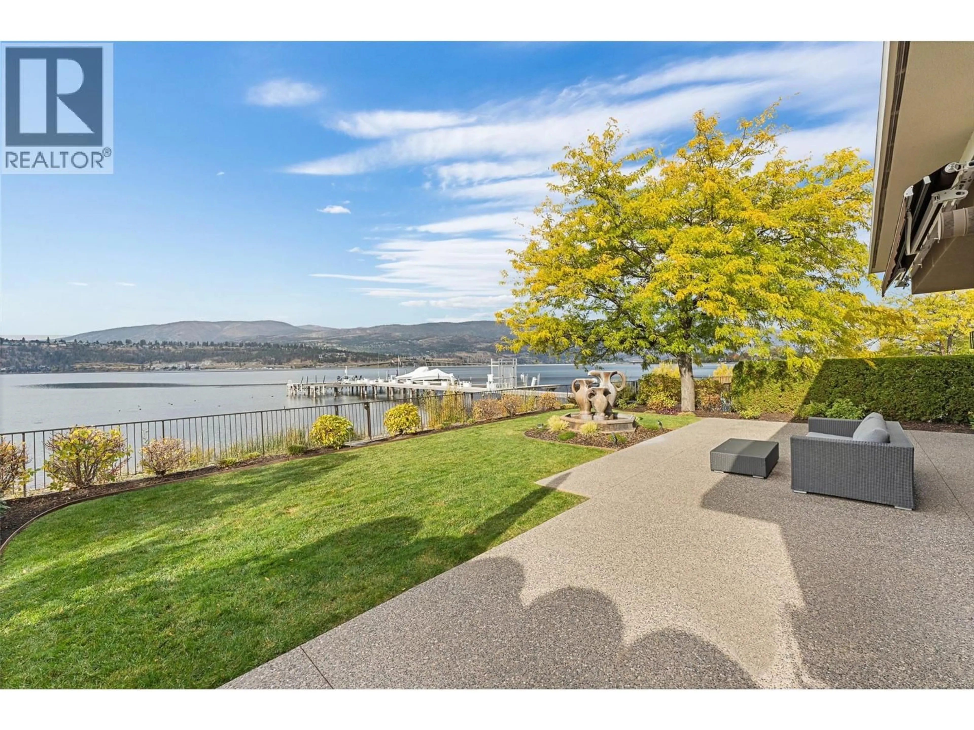 A pic from outside/outdoor area/front of a property/back of a property/a pic from drone, water/lake/river/ocean view for 9 - 2368 ABBOTT STREET, Kelowna British Columbia V1Y9G7