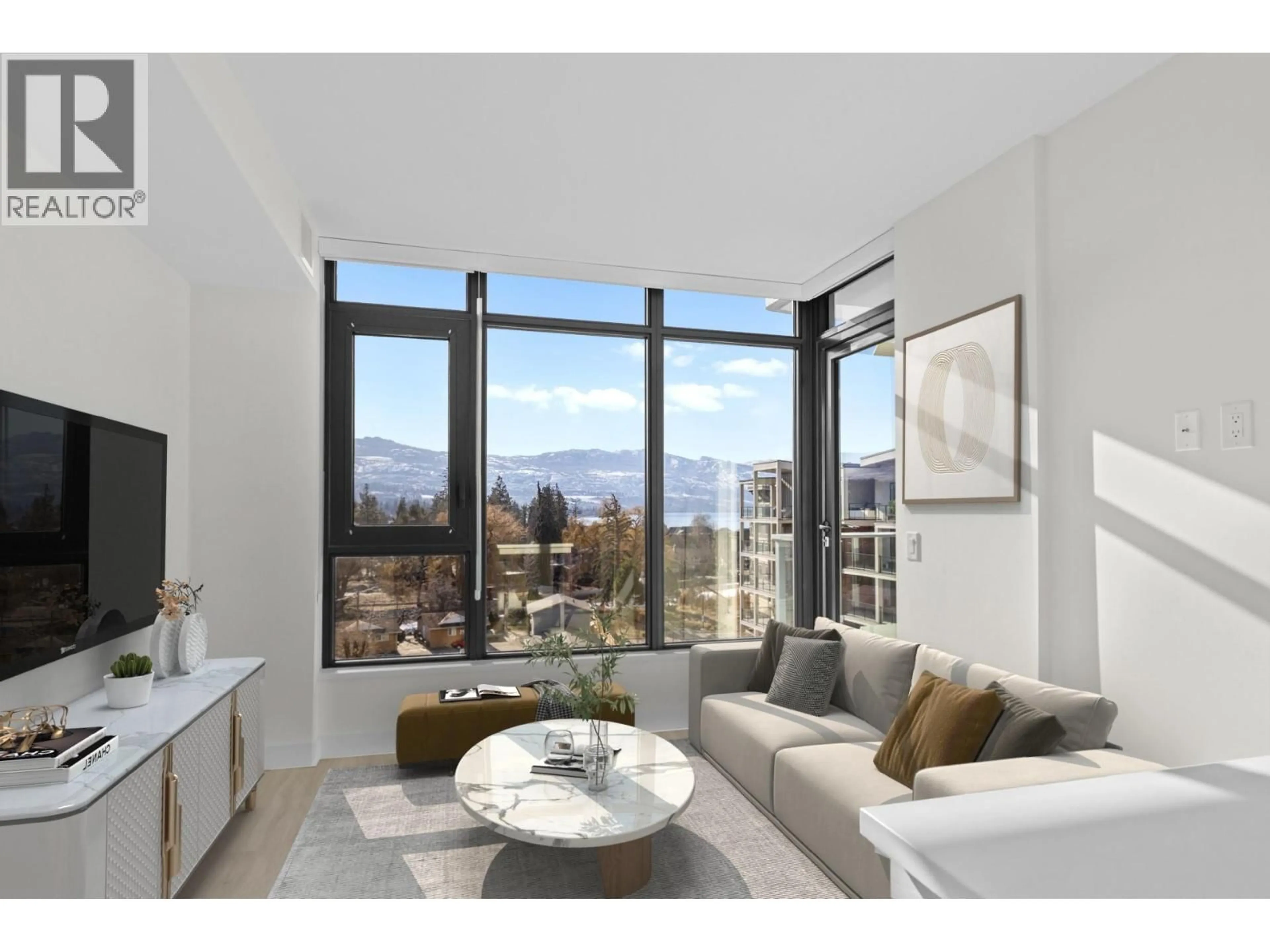 Living room with furniture, unknown for 607 - 3699 CAPOZZI ROAD, Kelowna British Columbia V1W0G3