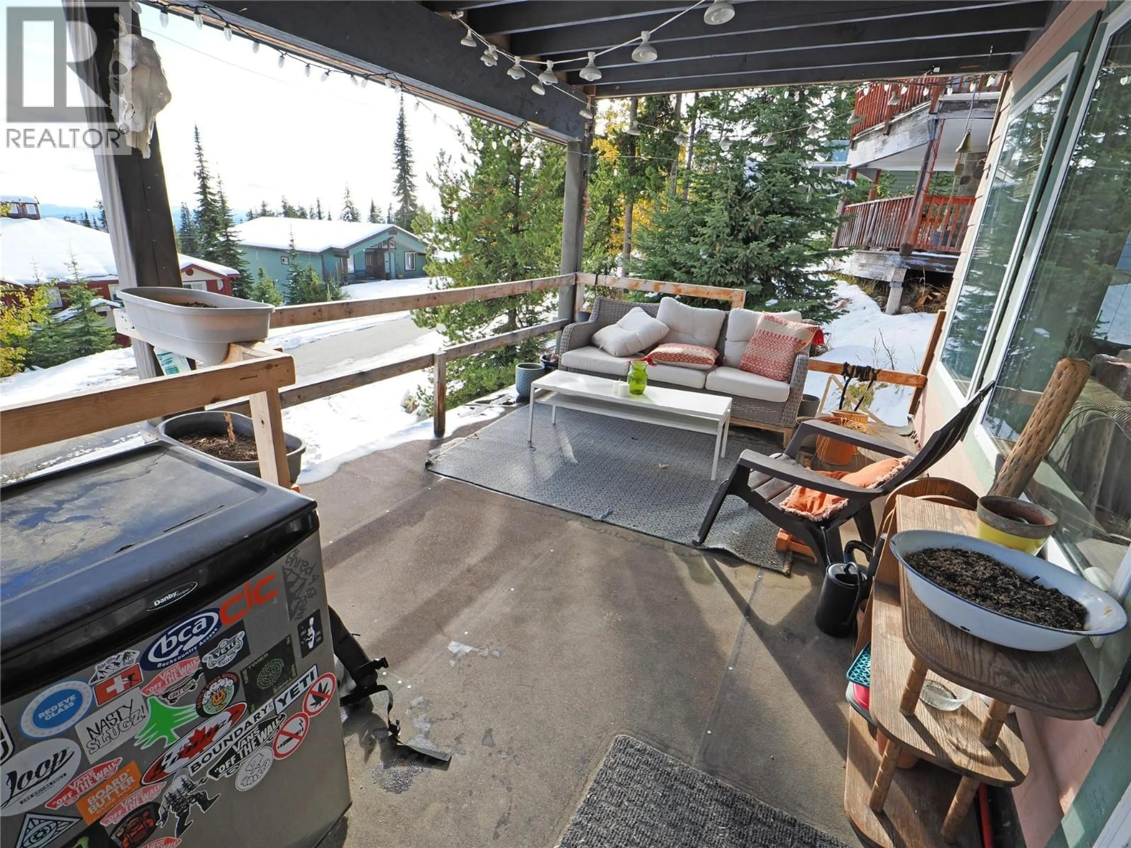 Patio, mountain view for 4854 SNOWPINES ROAD, Big White British Columbia V1P1T4