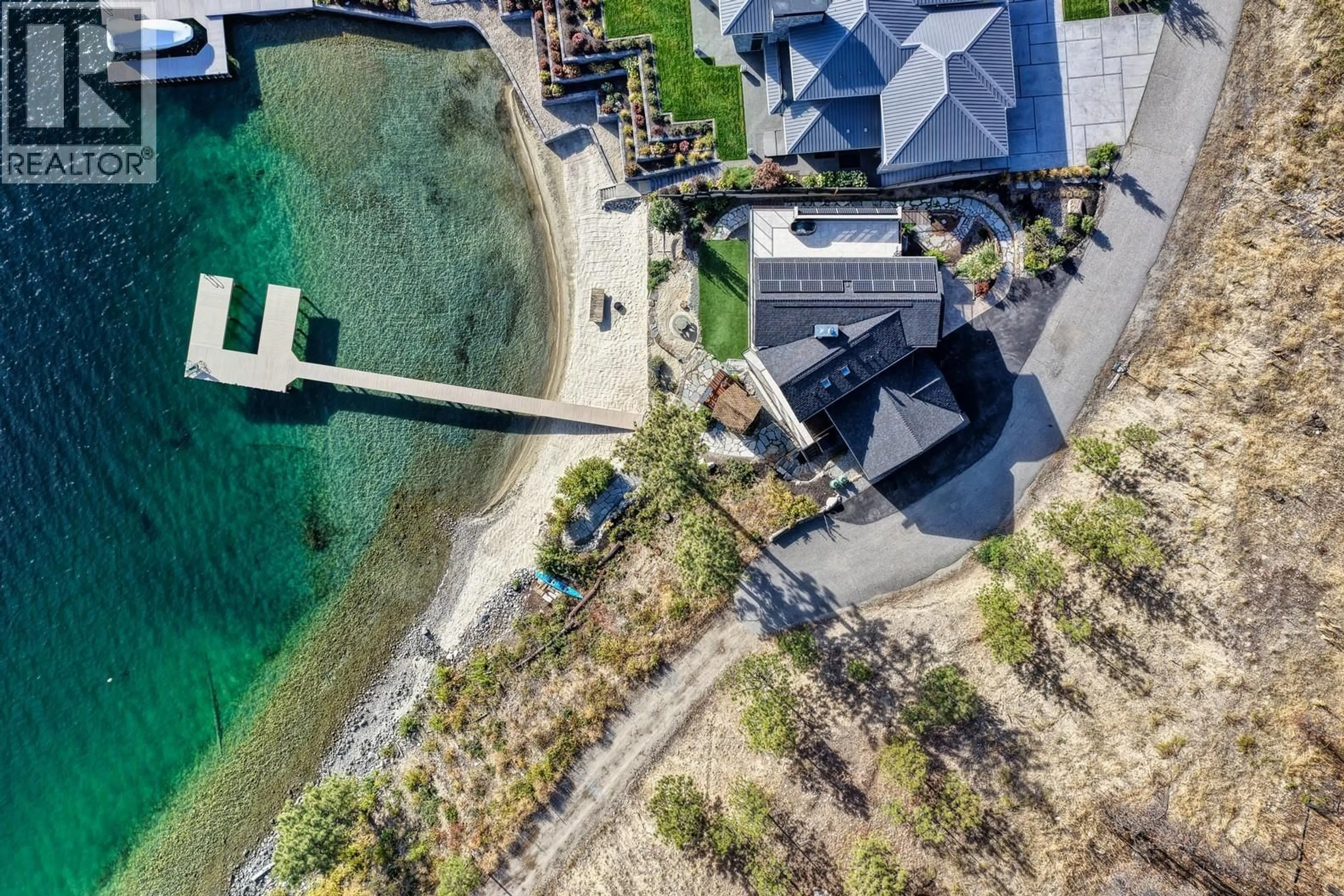 A pic from outside/outdoor area/front of a property/back of a property/a pic from drone, water/lake/river/ocean view for 2329 WESTSIDE PLACE, Kelowna British Columbia V1Z3T5