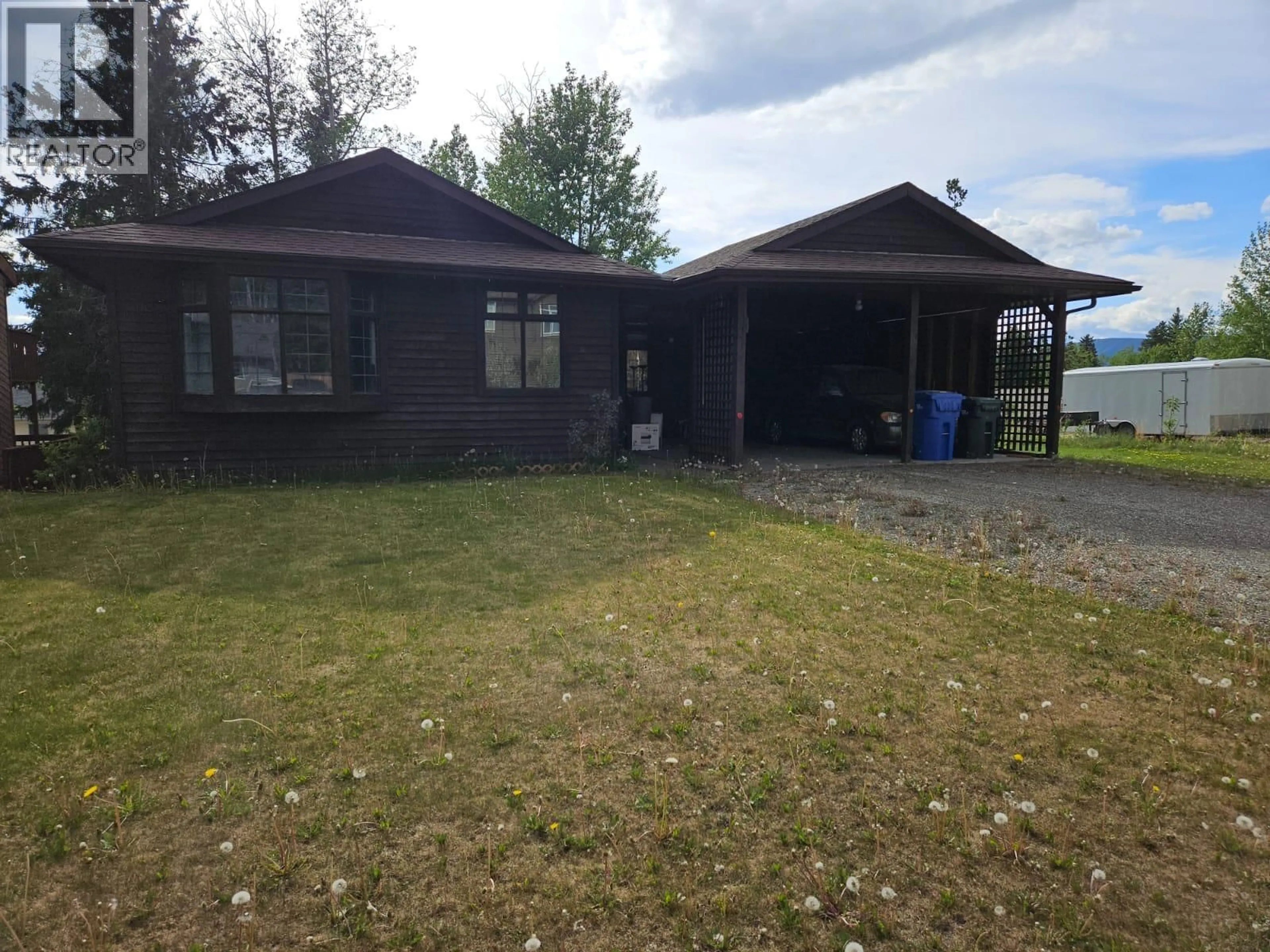 A pic from outside/outdoor area/front of a property/back of a property/a pic from drone, unknown for 128 KISKATINAW CRESCENT, Tumbler Ridge British Columbia V0C2W0