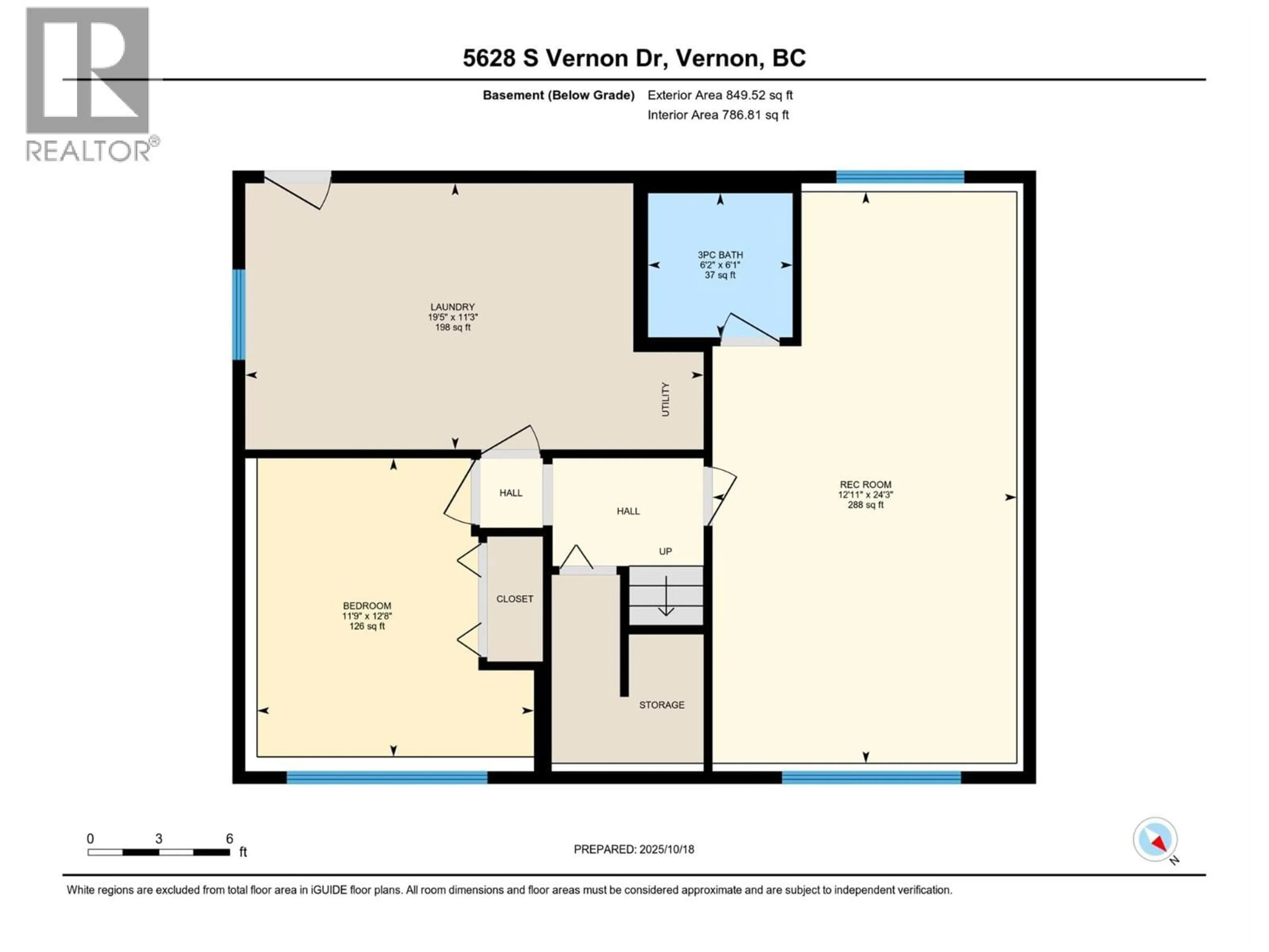 Floor plan for 5628 SOUTH VERNON DRIVE, Vernon British Columbia V1T8N1