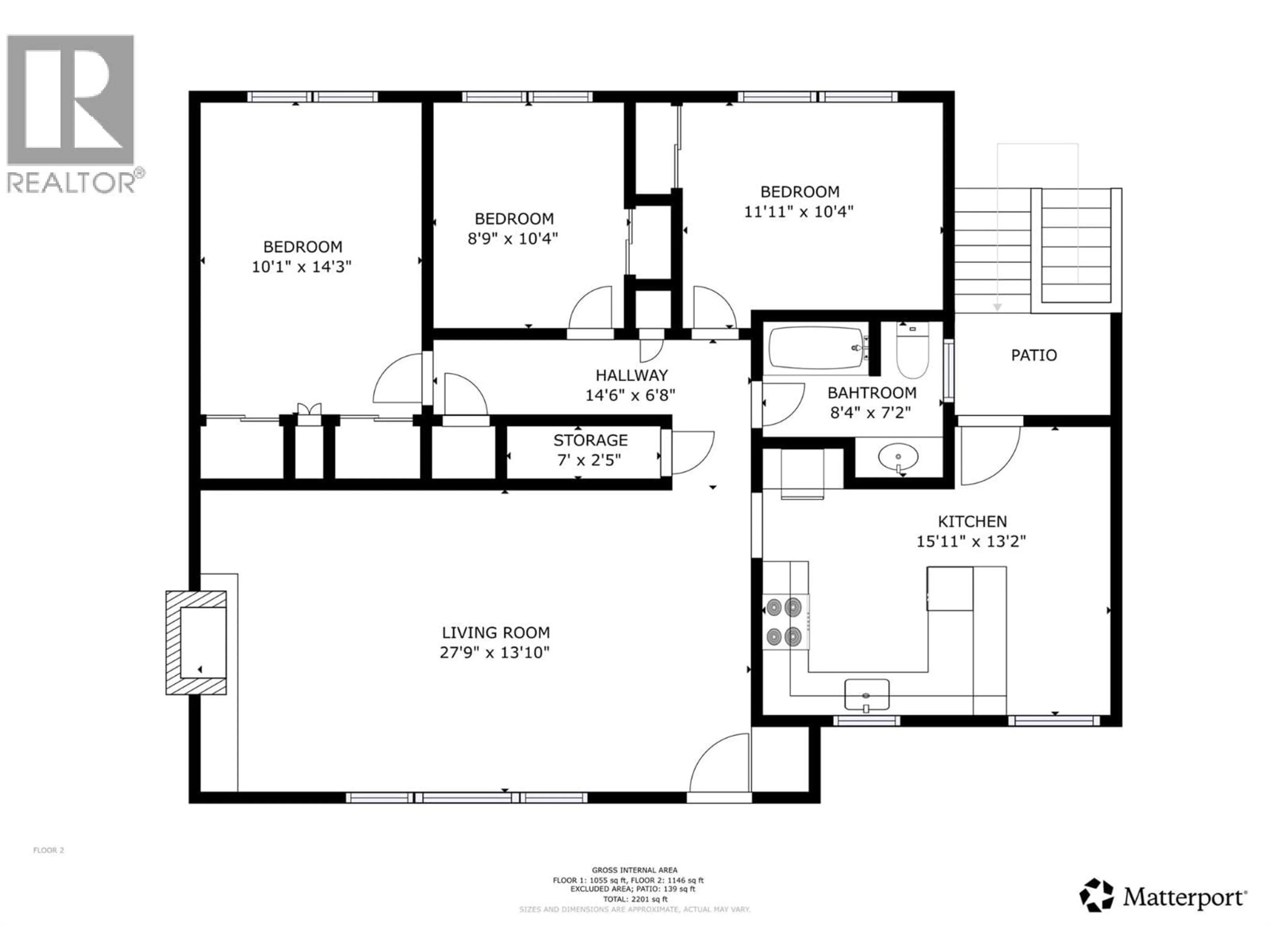 Floor plan for 3005 15 STREET, Vernon British Columbia V1T3W1