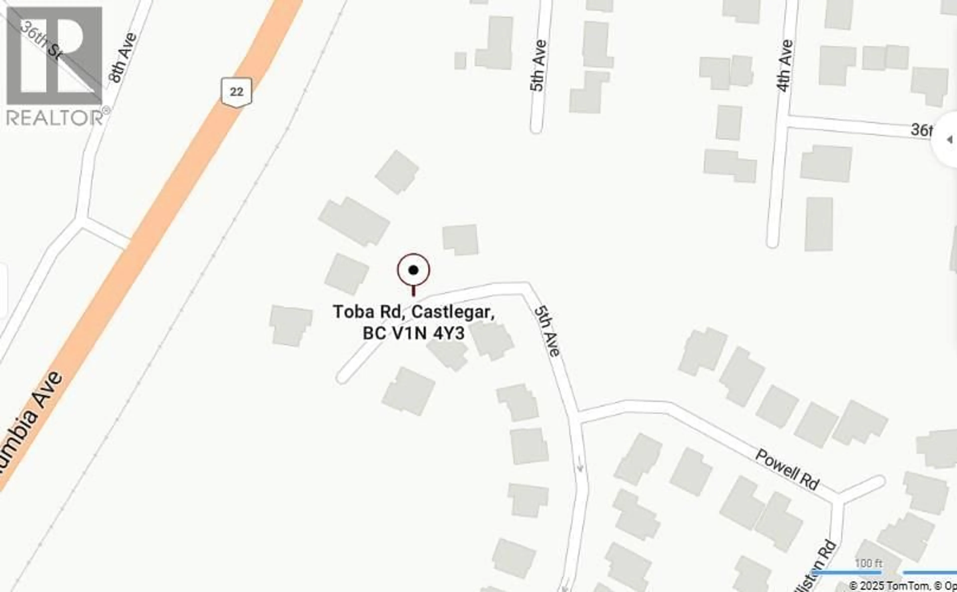 Picture of a map for 3 - 3732 TOBA ROAD, Castlegar British Columbia V1N4Y3