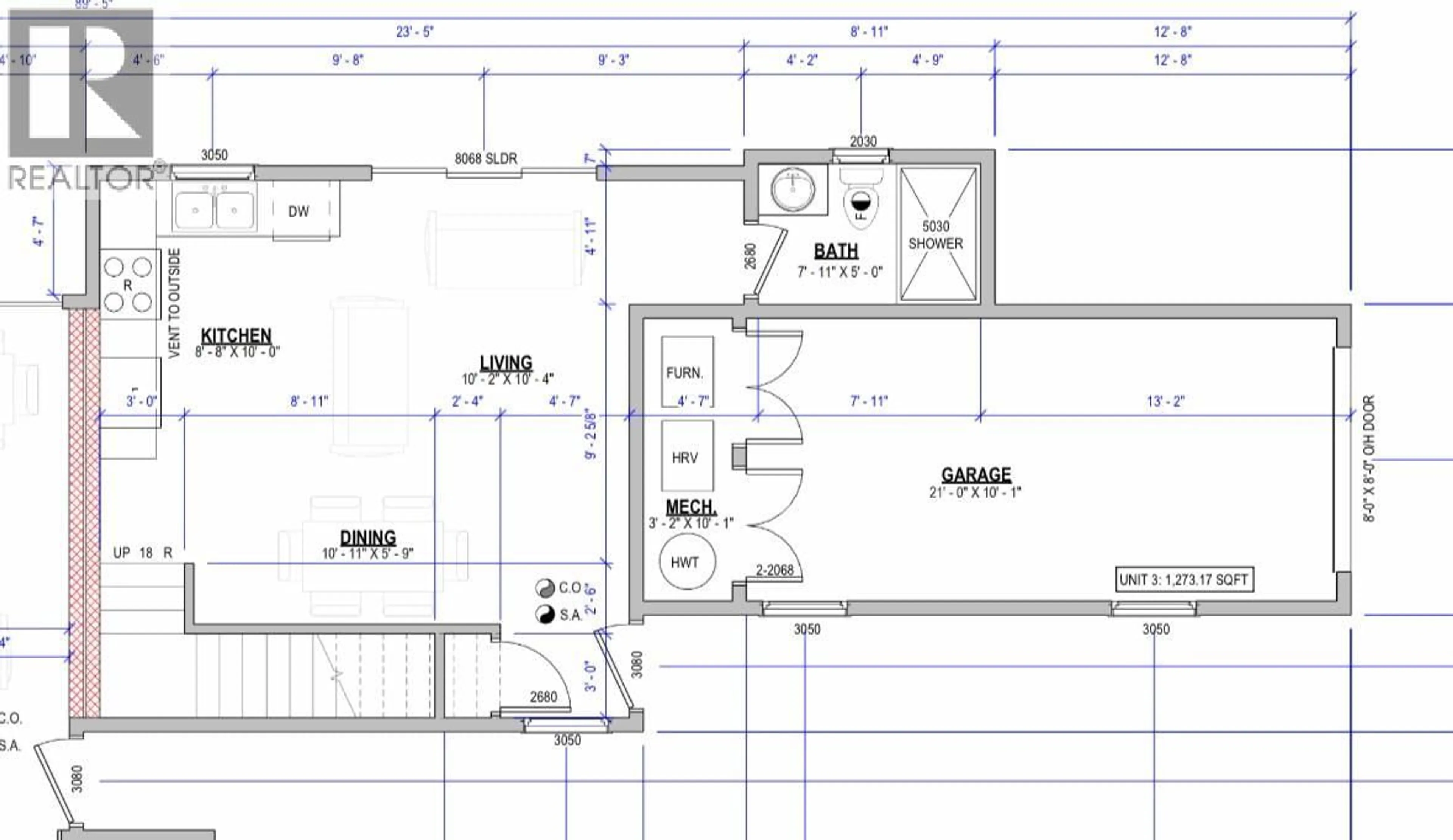 Floor plan for 3 - 3732 TOBA ROAD, Castlegar British Columbia V1N4Y3