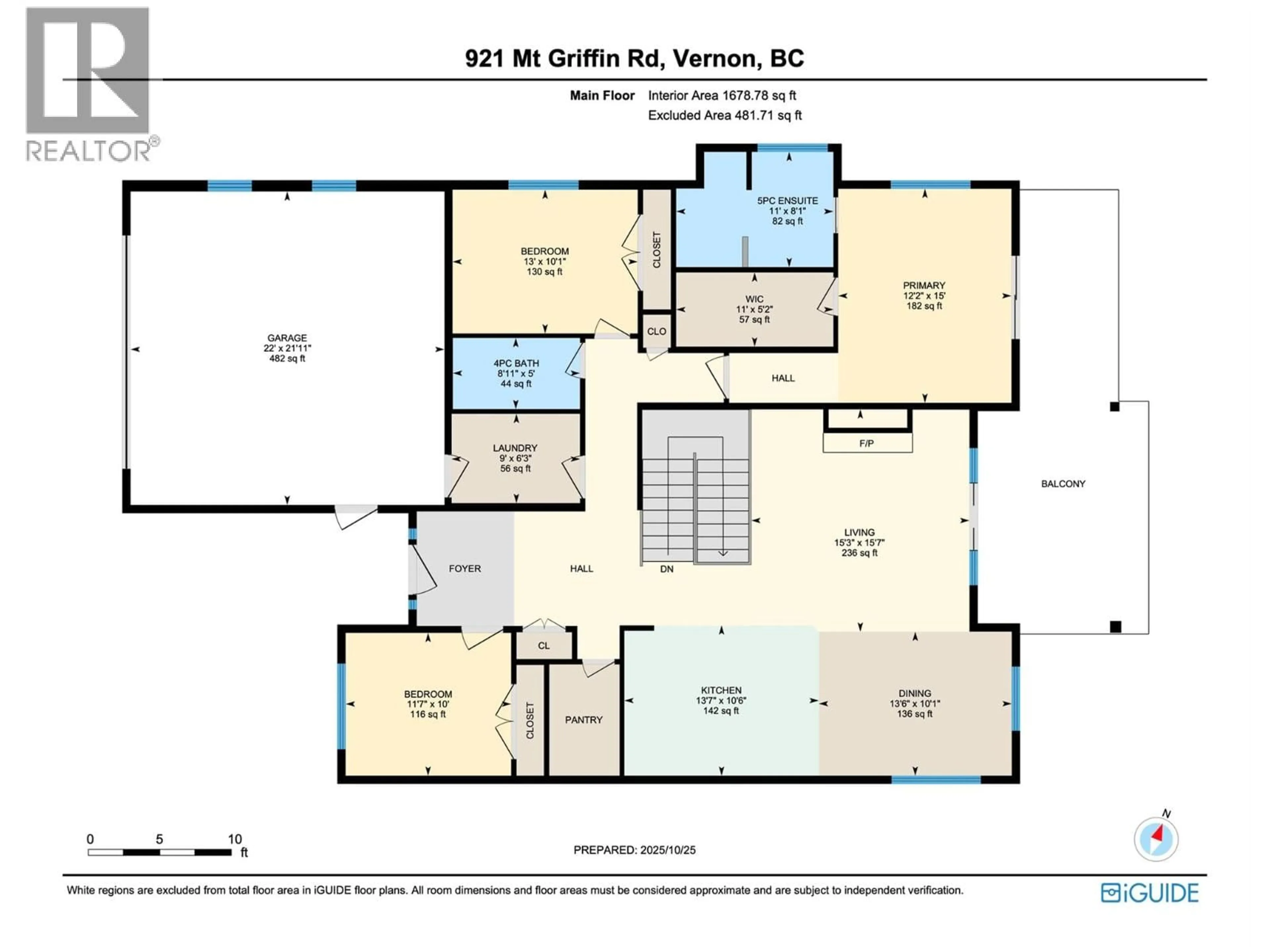 Floor plan for 921 MT GRIFFIN ROAD, Vernon British Columbia V1B0A5
