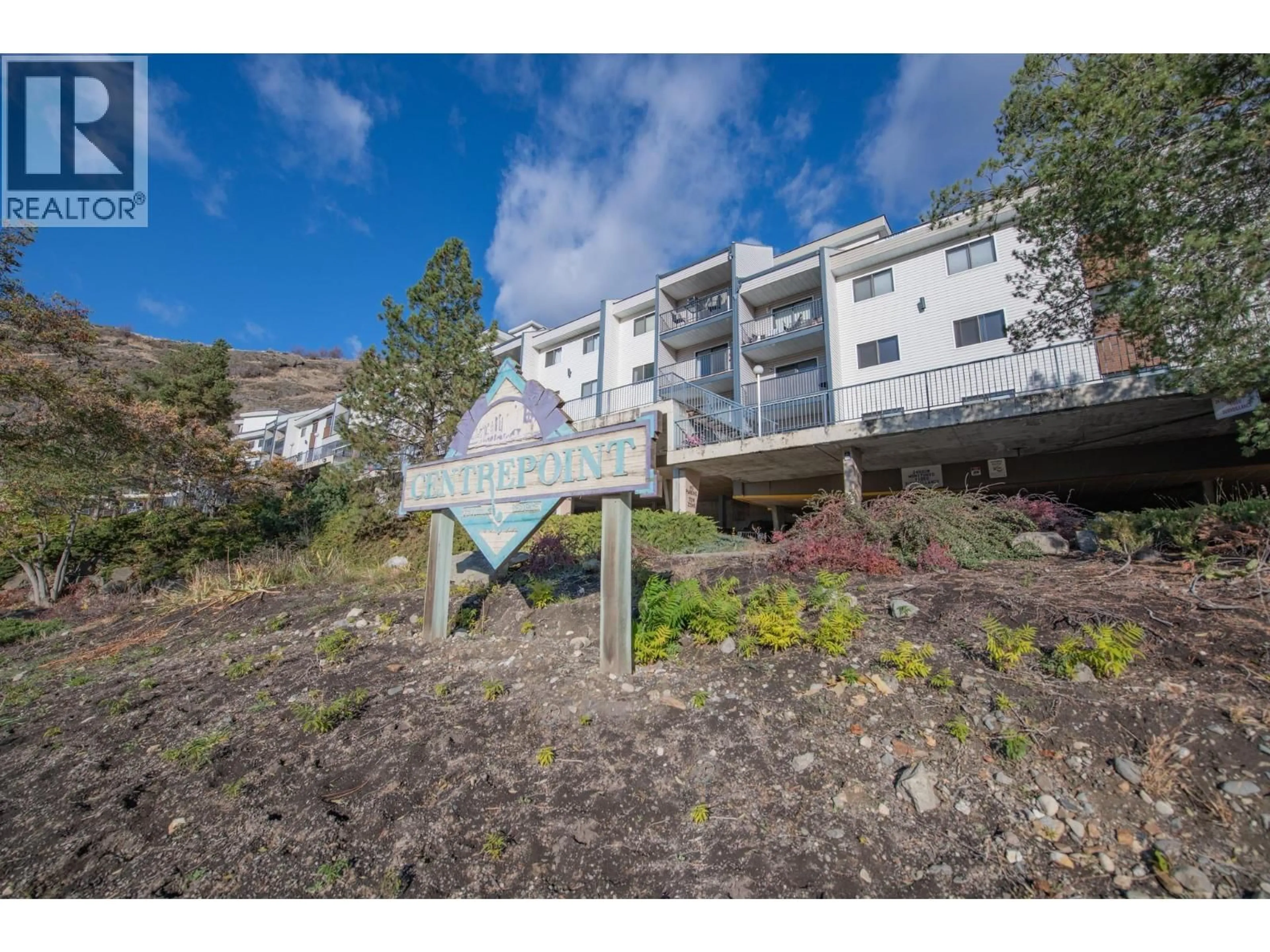 A pic from outside/outdoor area/front of a property/back of a property/a pic from drone, mountain view for 203 - 3901 32 AVENUE, Vernon British Columbia V1T8M3