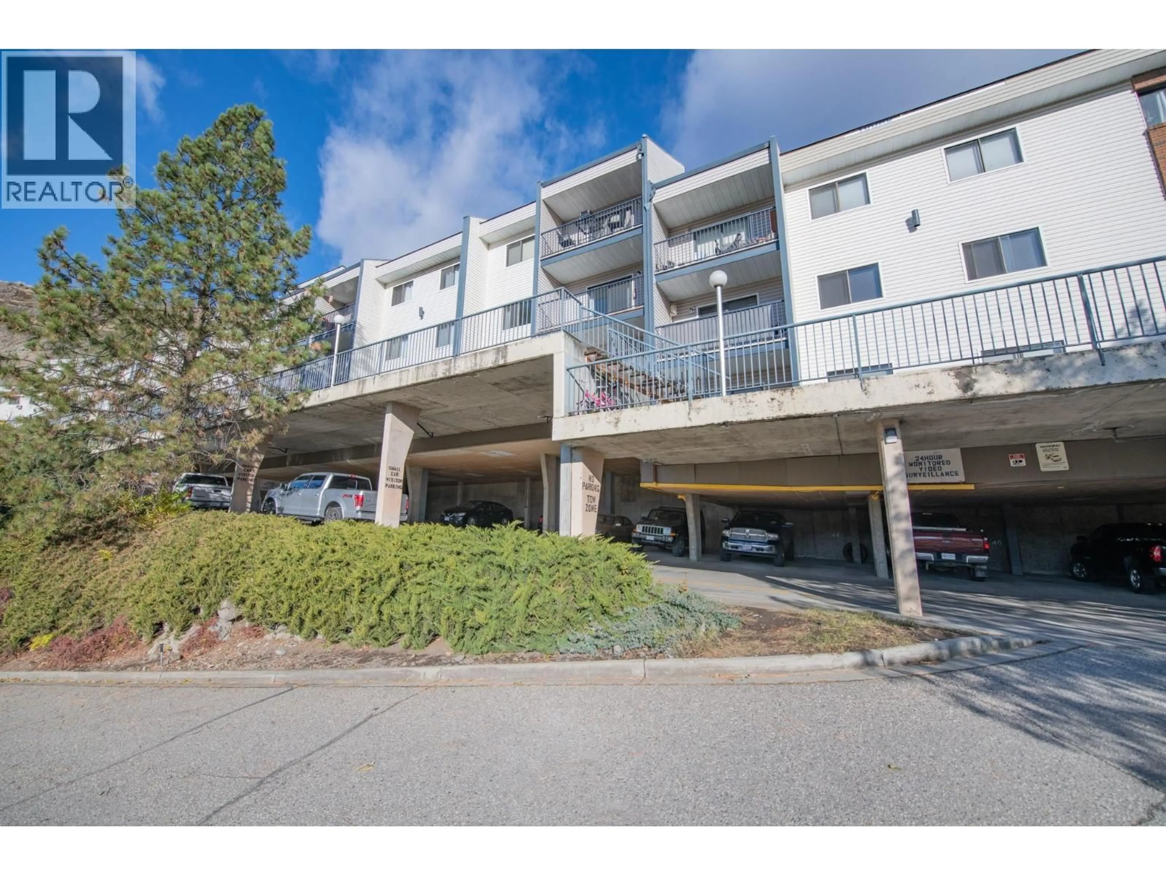 A pic from outside/outdoor area/front of a property/back of a property/a pic from drone, mountain view for 203 - 3901 32 AVENUE, Vernon British Columbia V1T8M3