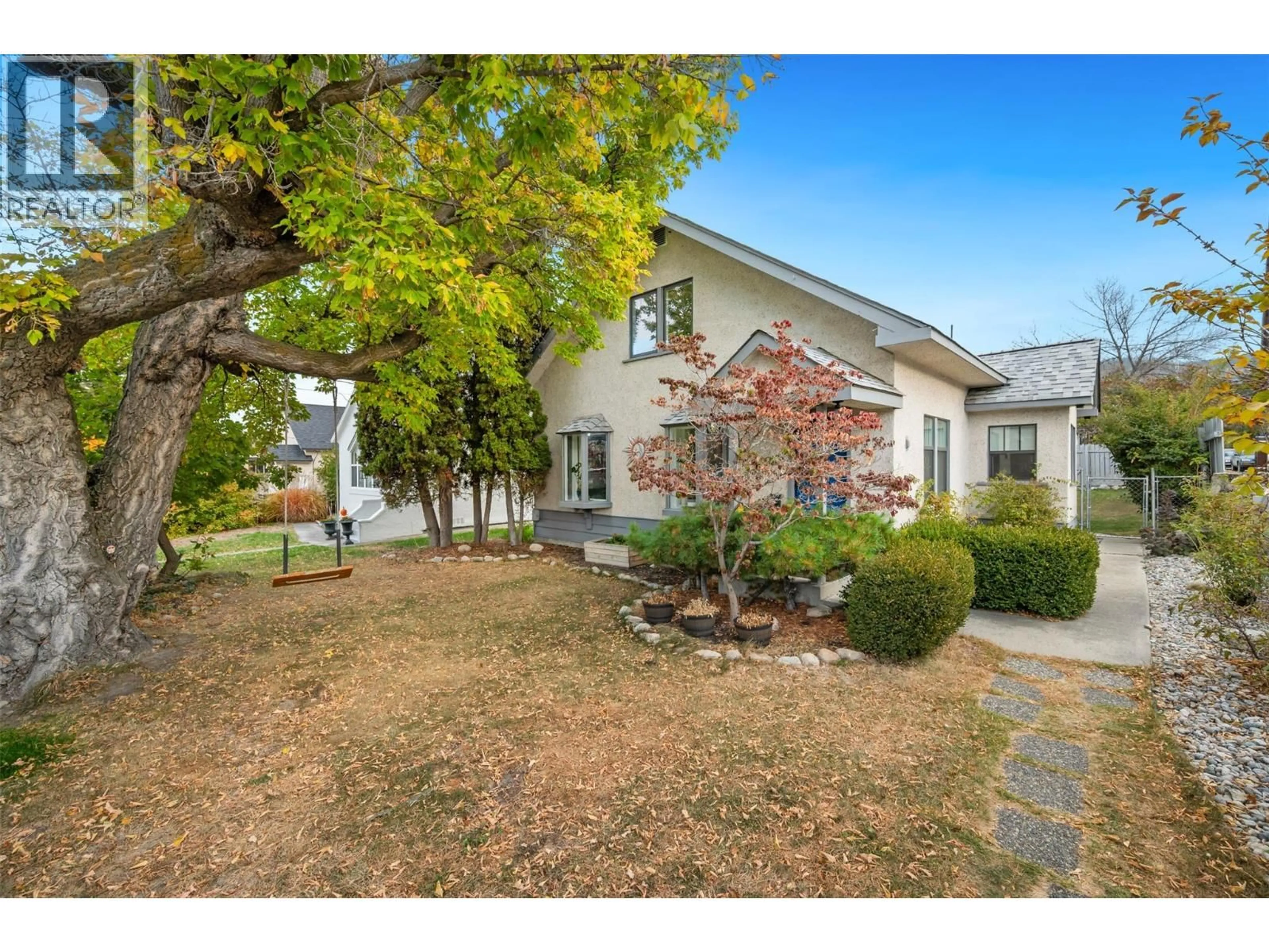 A pic from outside/outdoor area/front of a property/back of a property/a pic from drone, street for 598 VAN HORNE STREET, Penticton British Columbia V2A4K8