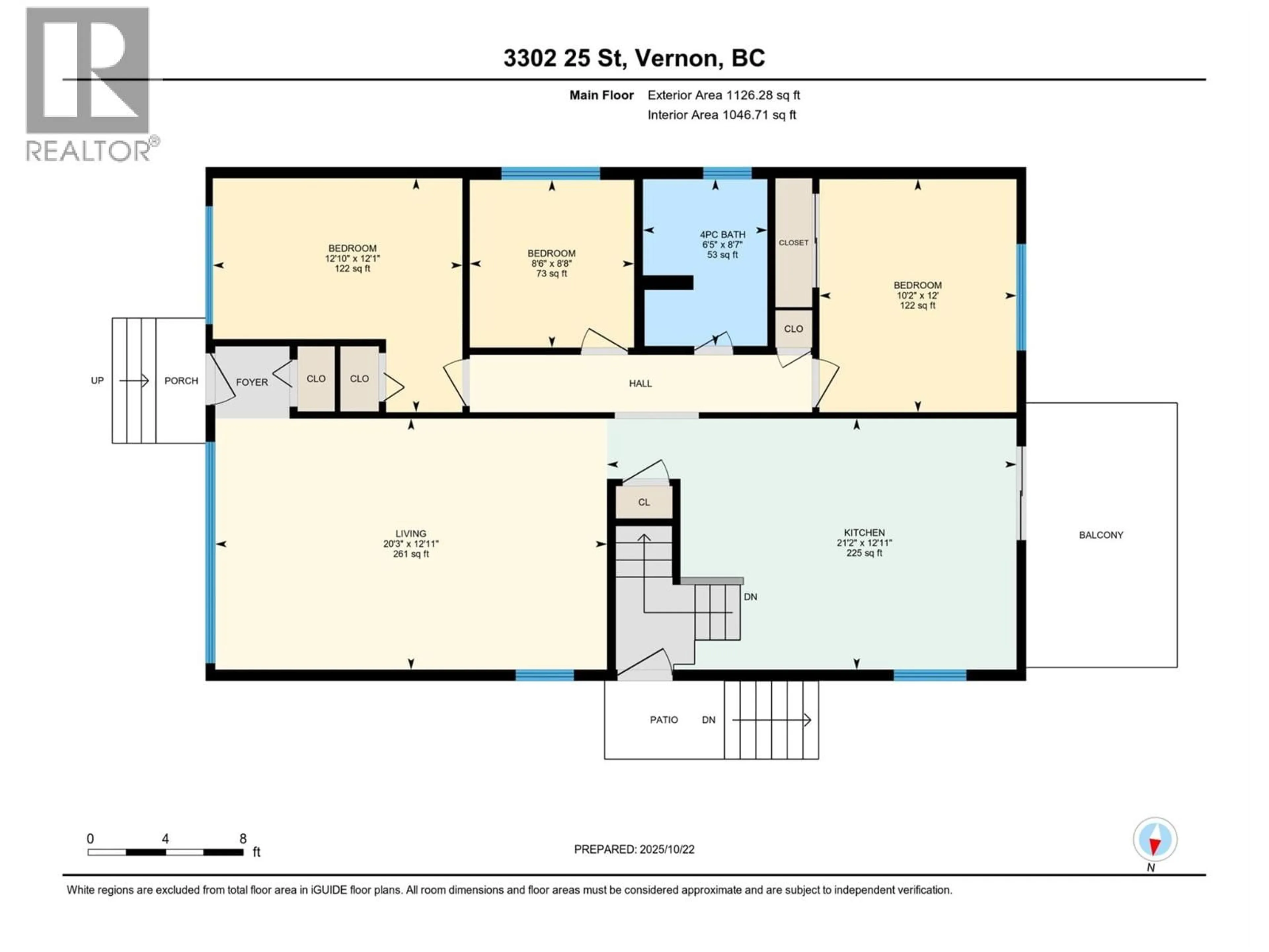 Floor plan for 3302 24 STREET, Vernon British Columbia V1T4N6