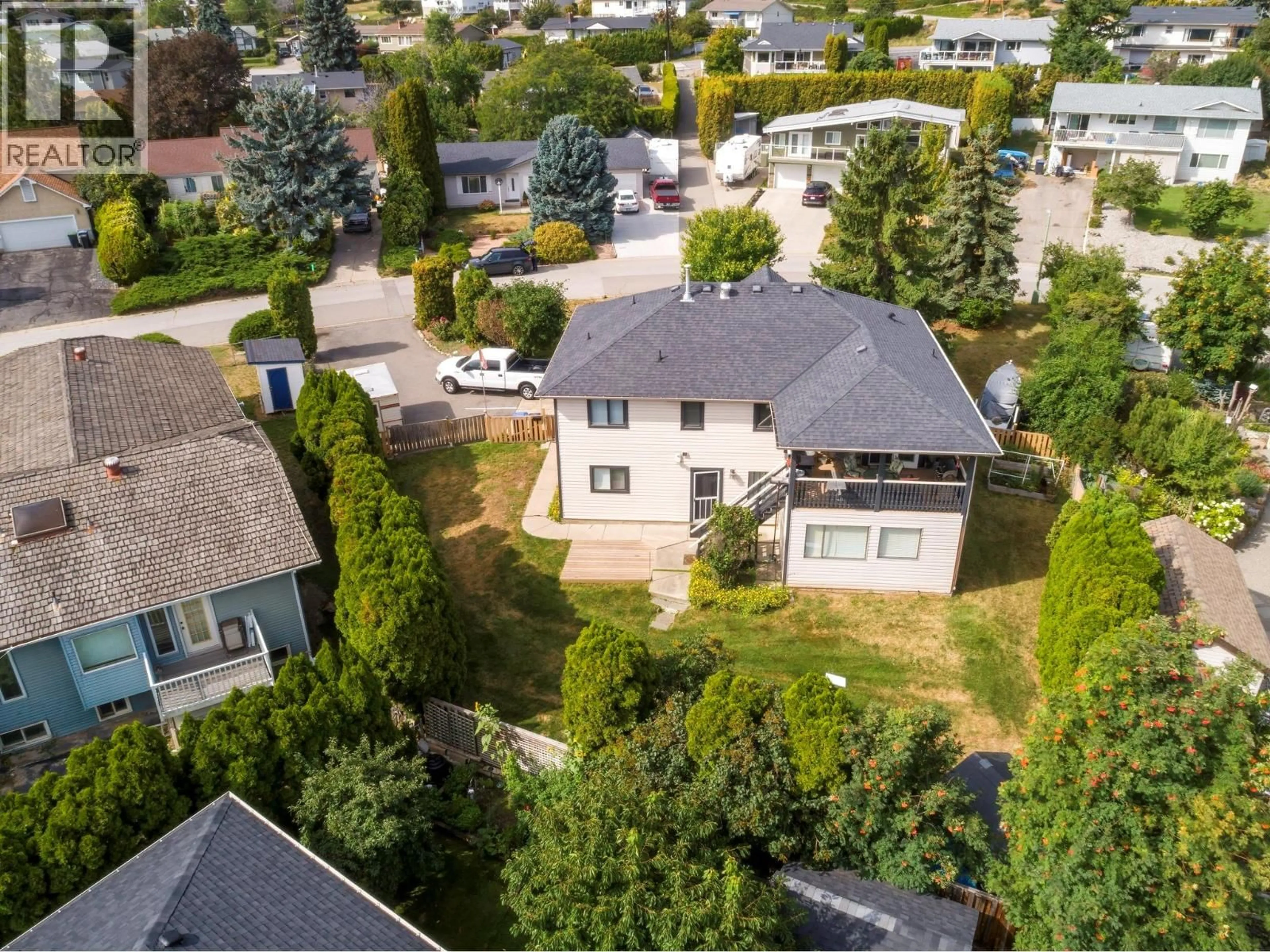 A pic from outside/outdoor area/front of a property/back of a property/a pic from drone, street for 3777 SALLOUM ROAD, West Kelowna British Columbia V4T1E3