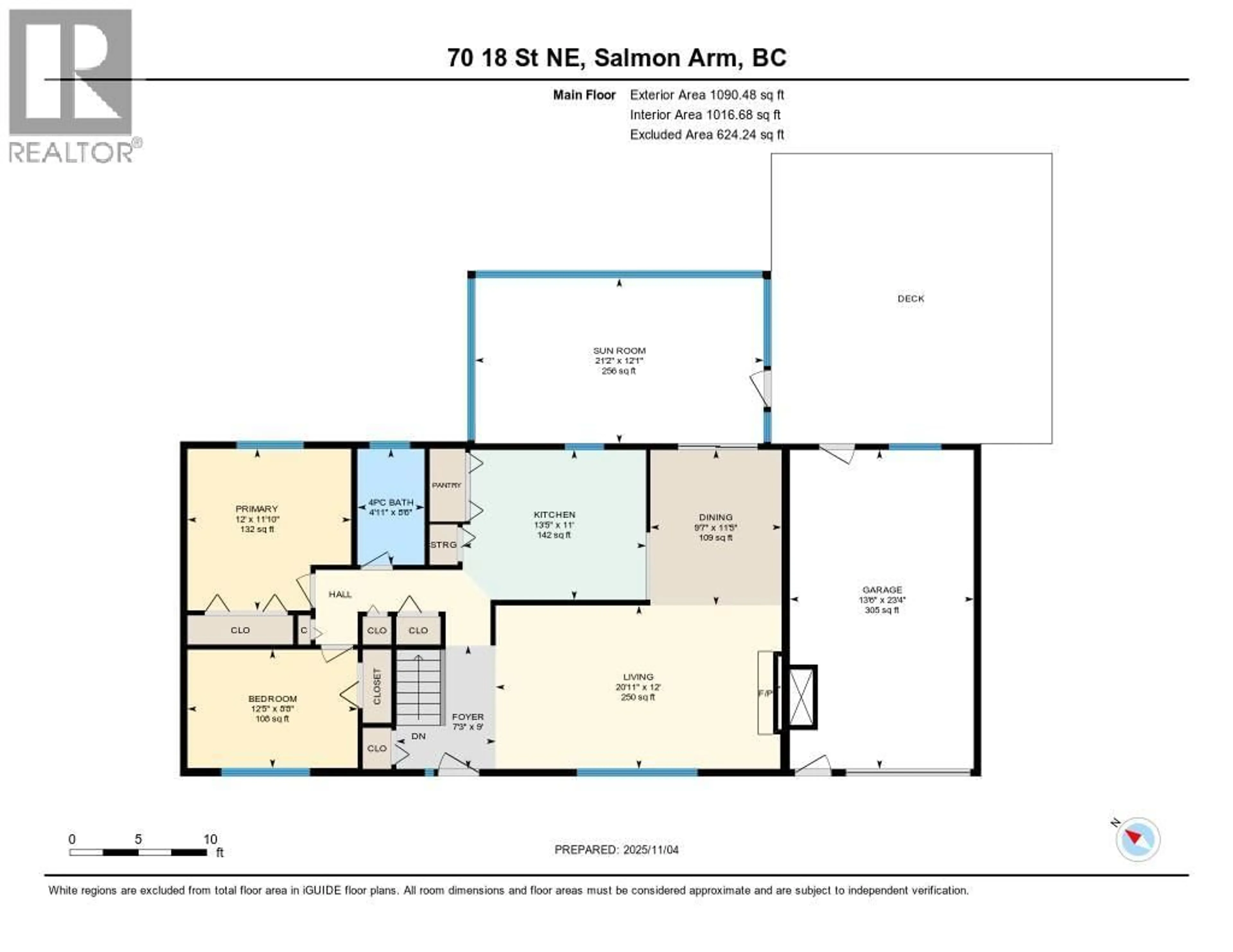 Floor plan for 70 18 STREET NORTHEAST, Salmon Arm British Columbia V1E1P3