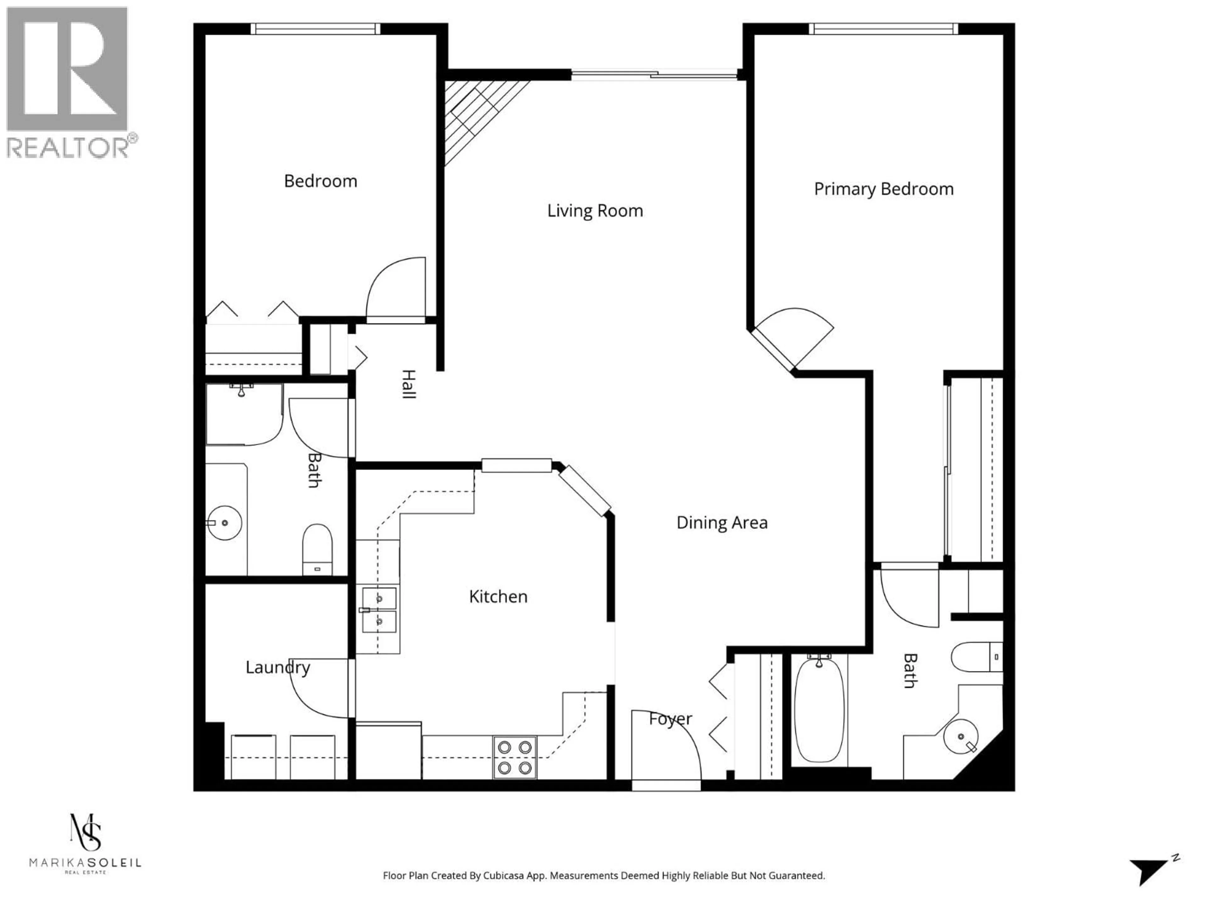 Floor plan for 108 - 303 WHITMAN ROAD, Kelowna British Columbia V1V2P3