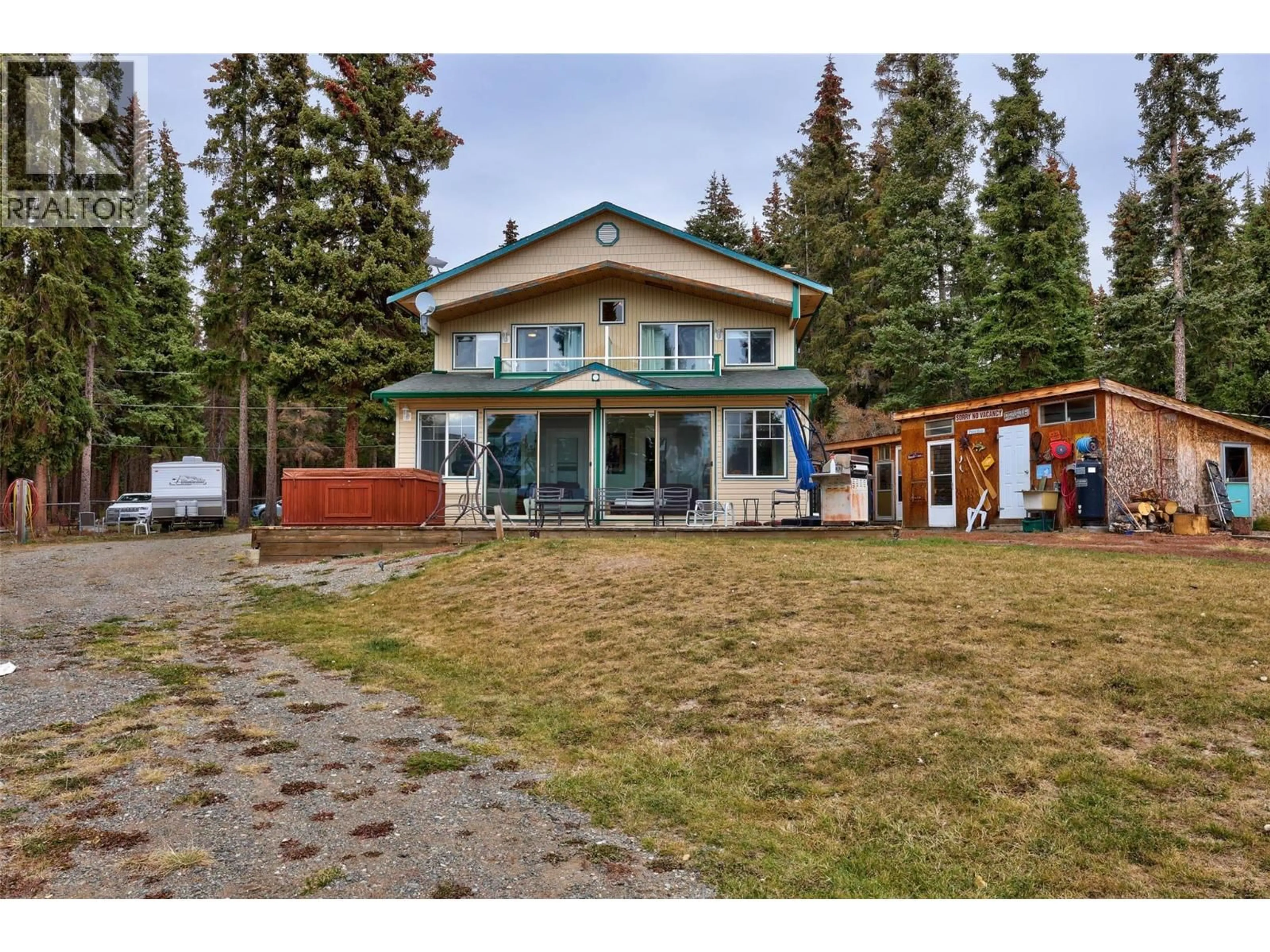 A pic from outside/outdoor area/front of a property/back of a property/a pic from drone, unknown for 4684 WALLOPER LAKE ROAD, Kamloops British Columbia V1S1Y8