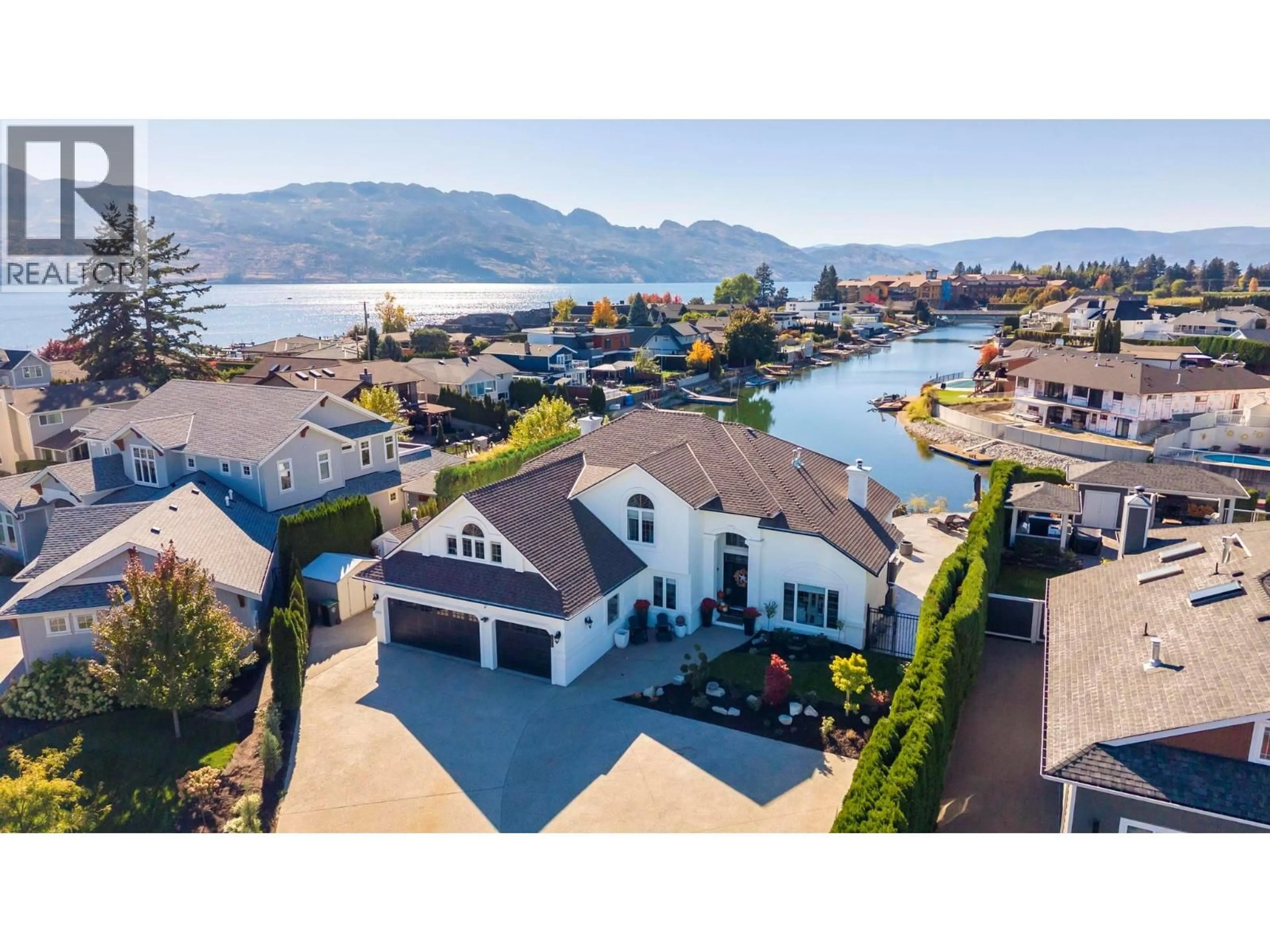 A pic from outside/outdoor area/front of a property/back of a property/a pic from drone, water/lake/river/ocean view for 1659 NEWPORT ROAD, West Kelowna British Columbia V4T1X1